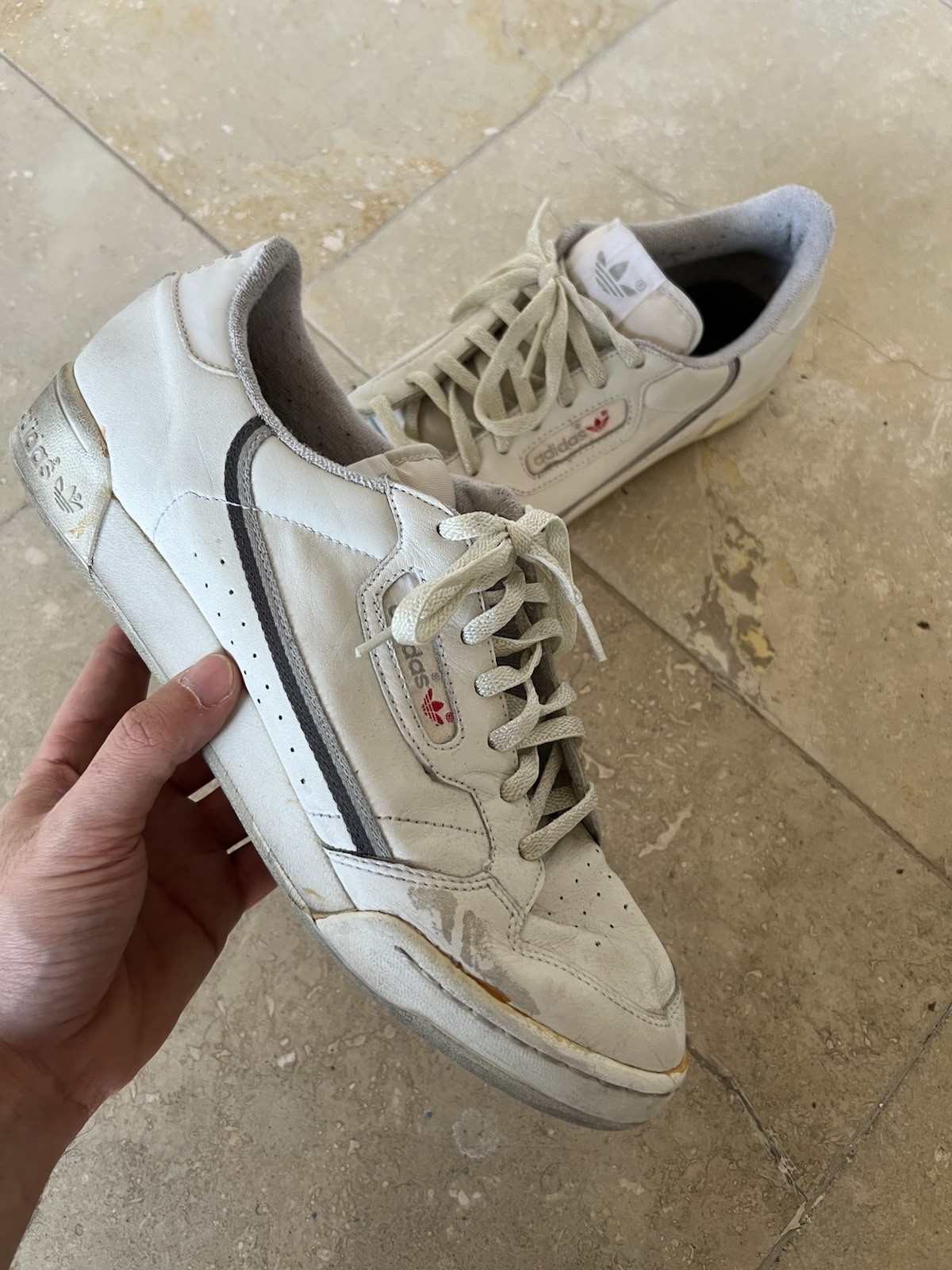 VTG Adidas Continental OG Casual Sneakers Made in Korea 80s US 10.5