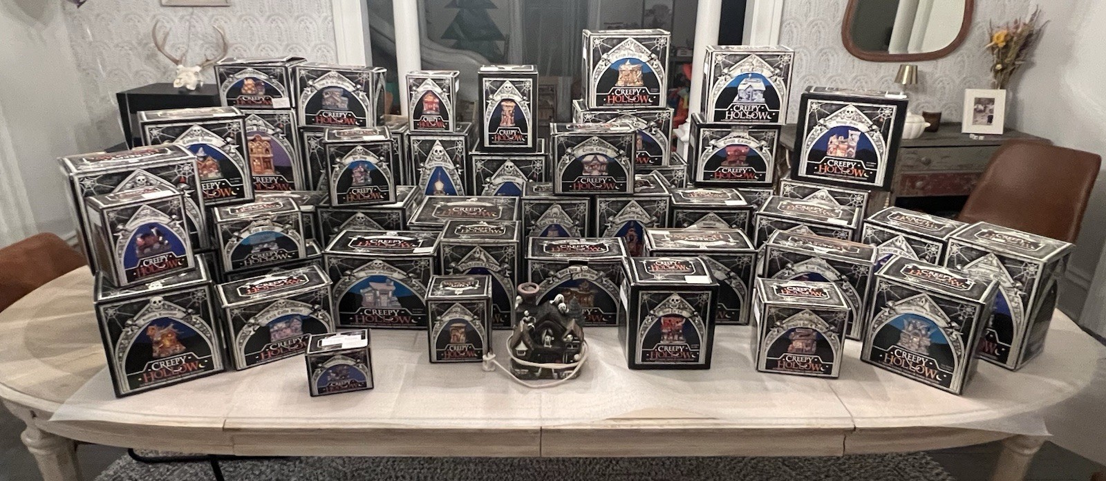 Midwest Cannon Falls Creepy Hollow Halloween Village HUGE 154 Pc Collection