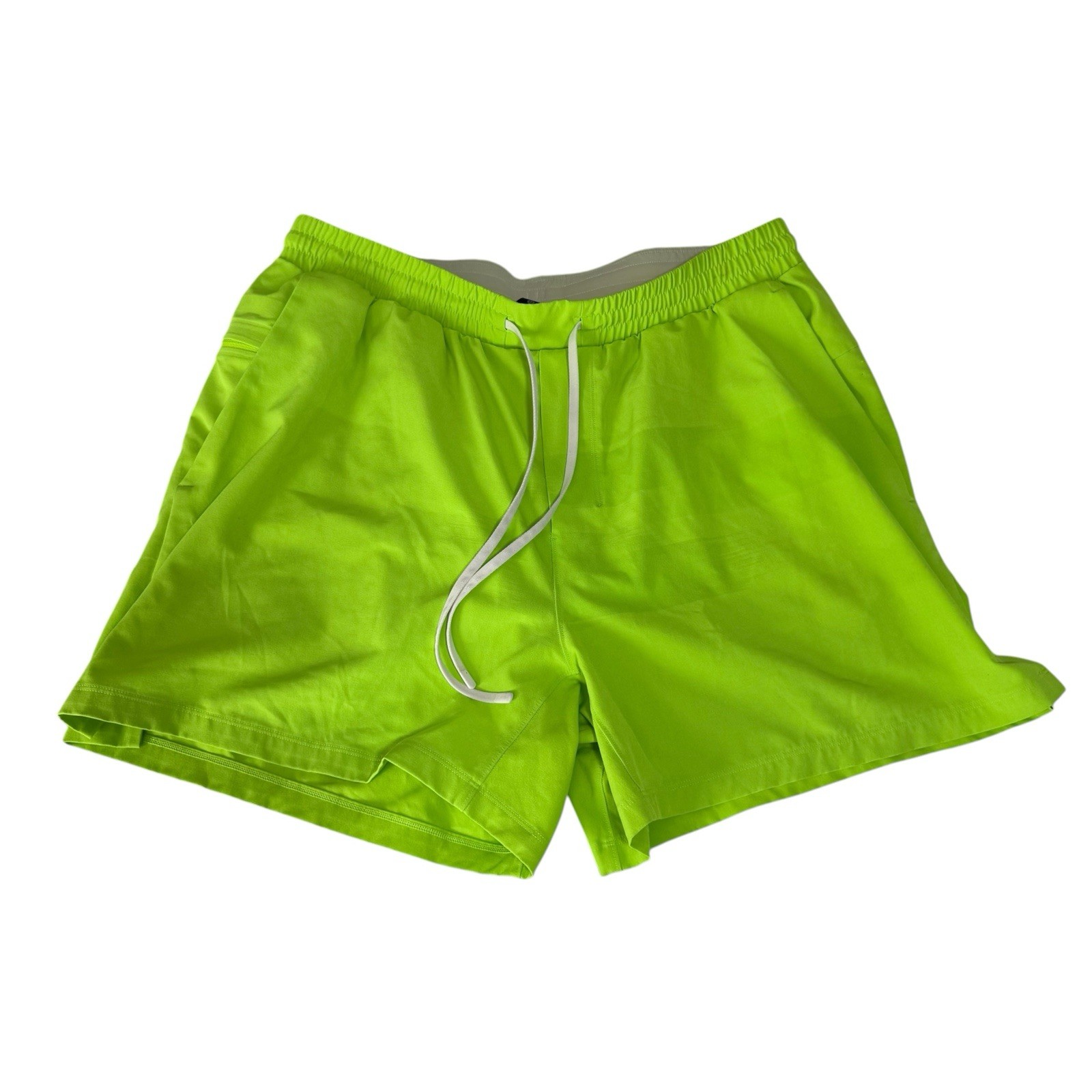 Lululemon Men’s Lined Pool Swim Shorts Neon Green Swimsuit Inseam Mens Size L Lululemon Men’s Lined Pool Swim Shorts Neon Green Swimsuit Inseam Mens Size L