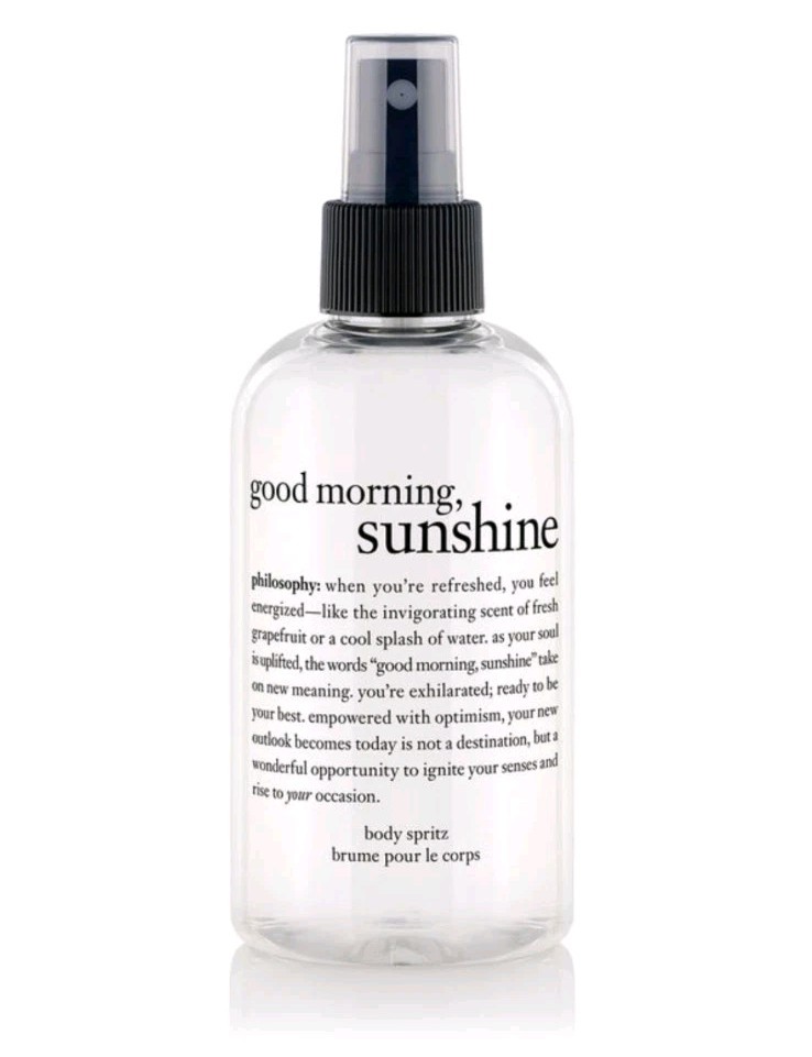 Philosophy Good Morning, Sunshine Body Spritz Perfume Fragrance 8 Fl Oz NEW