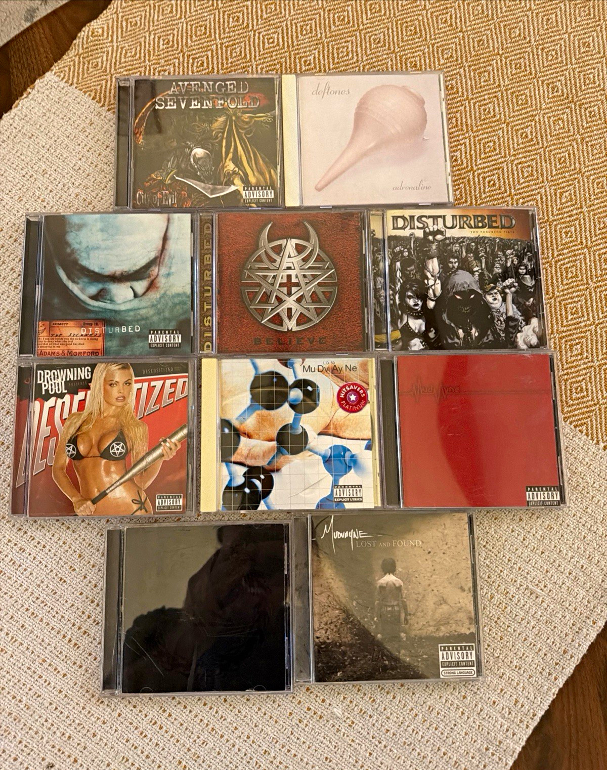 Metal CD lot of 10 Avenged Sevenfold, Deftones, Disturbed, Mudvayne & DP Metal CD lot of 10 Avenged Sevenfold, Deftones, Disturbed, Mudvayne & DP