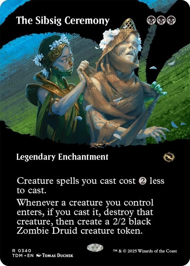 The Sibsig Ceremony (Borderless) - Tarkir Dragonstorm (TDM) NM MTG