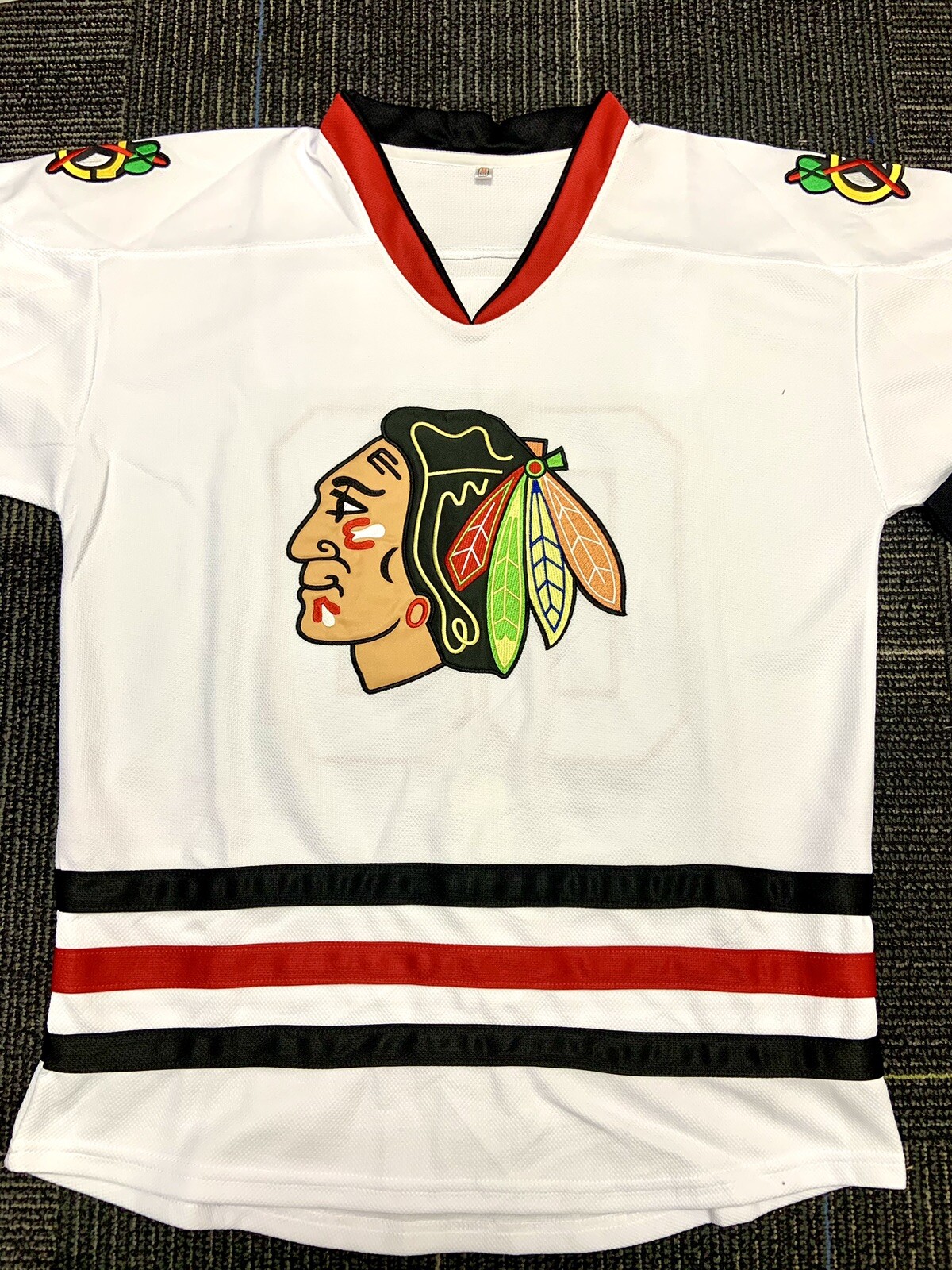 Christmas Vacation Clark Griswold Chicago Blackhawks Jersey Size Small Christmas Vacation Clark Griswold Chicago Blackhawks Jersey Size Small