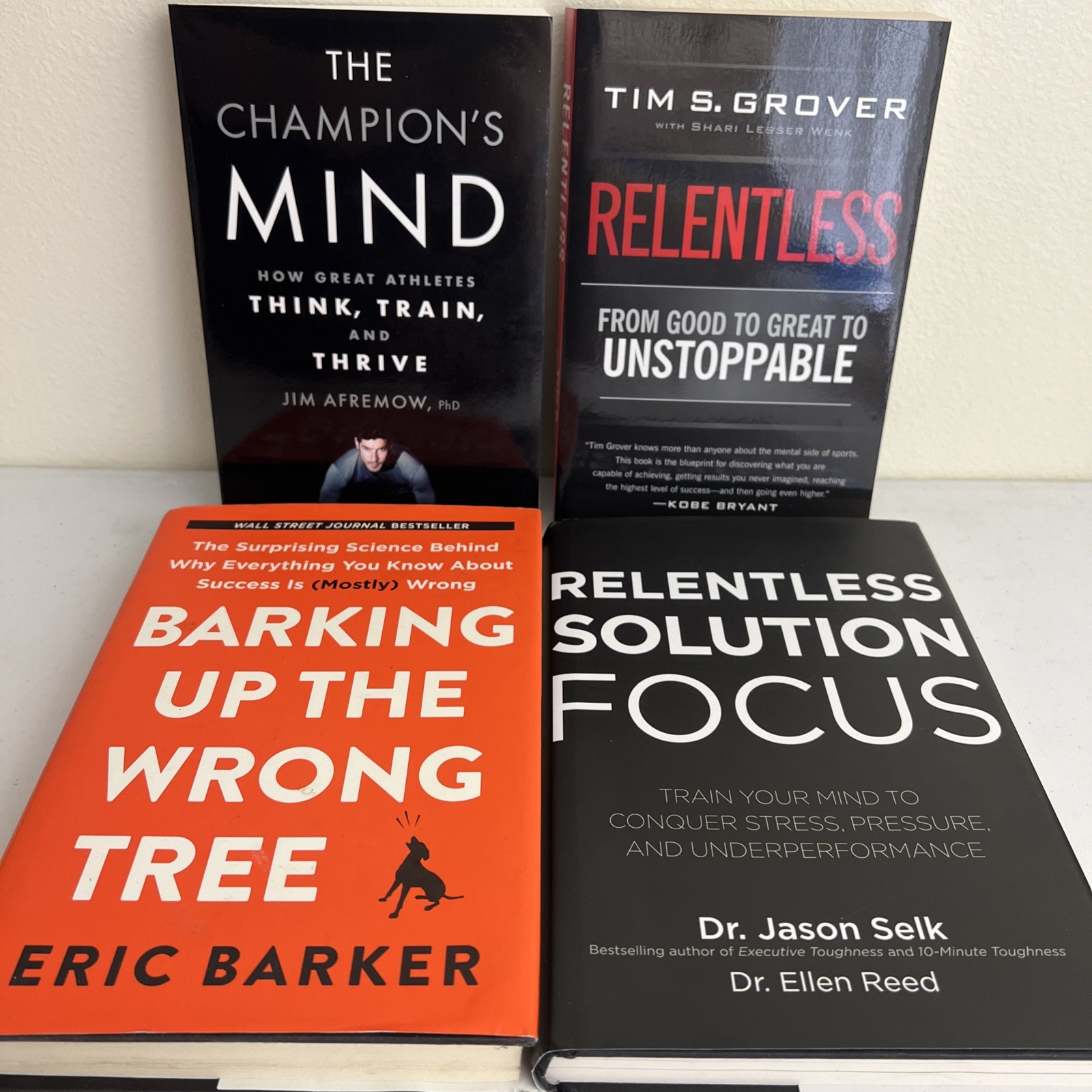 Peak Performance Mindset Book Bundle Relentless Champion’s Mind Barking Up Wrong