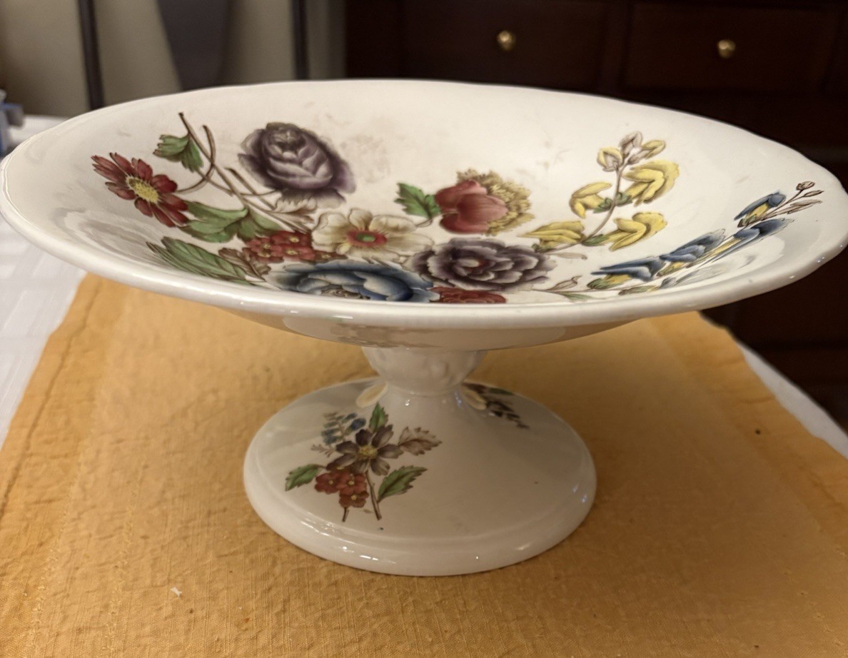 Vtg Copeland Spode Rembrandt Footed Comport Tazza 10\