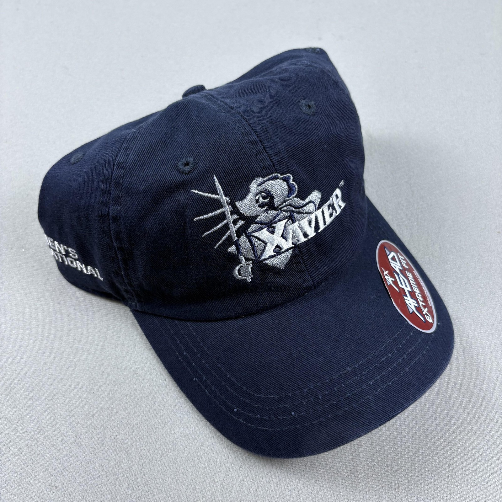 Vintage Xavier Musketeers Hat Cap Strapback Navy Blue Twill College University Vintage Xavier Musketeers Hat Cap Strapback Navy Blue Twill College University
