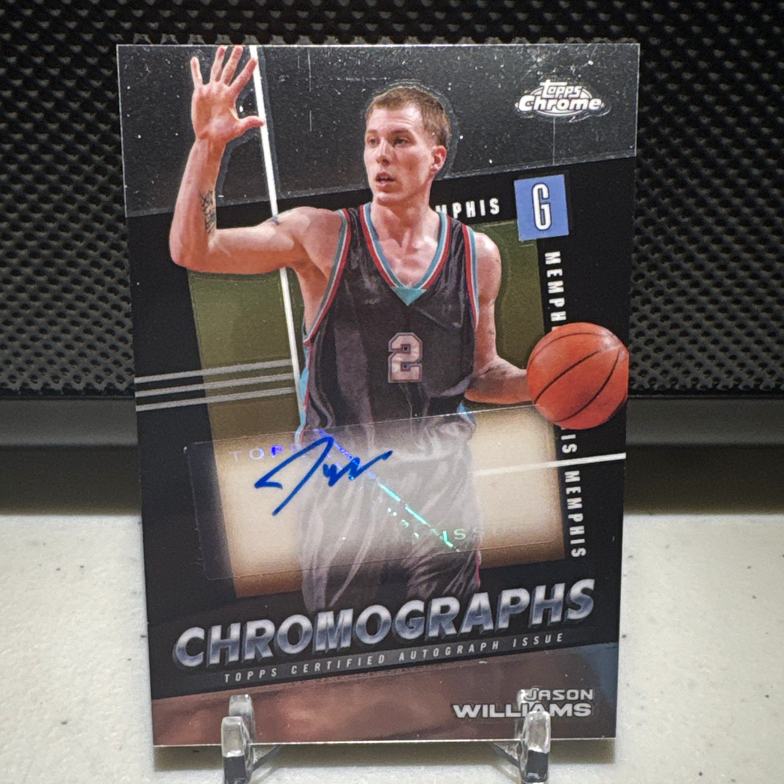 2024-25 Topps Chrome Jason Williams Chromographs Auto #C-JAW Memphis Grizzlies