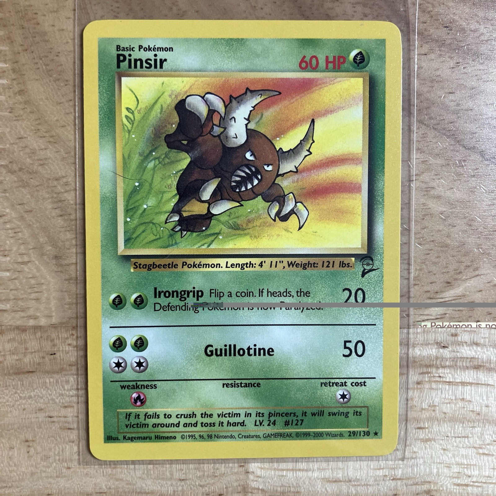 Pinsir 29/130 - Base Set 2 Rare Non Holo - Vintage WOTC Pokemon TCG - NM Pinsir 29/130 - Base Set 2 Rare Non Holo - Vintage WOTC Pokemon TCG - NM