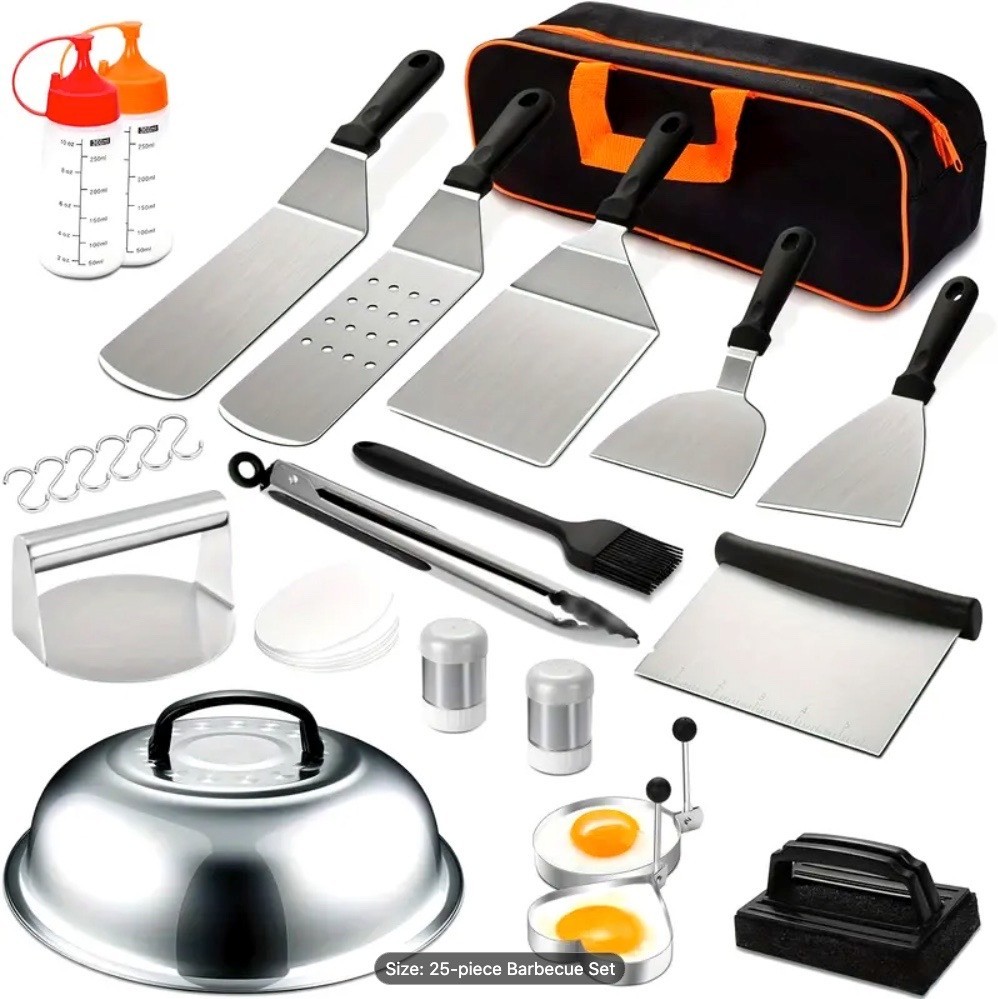 Griddle Accessories Kit, 25 PCS Flat Top Grill Accessories 6-25 Set
