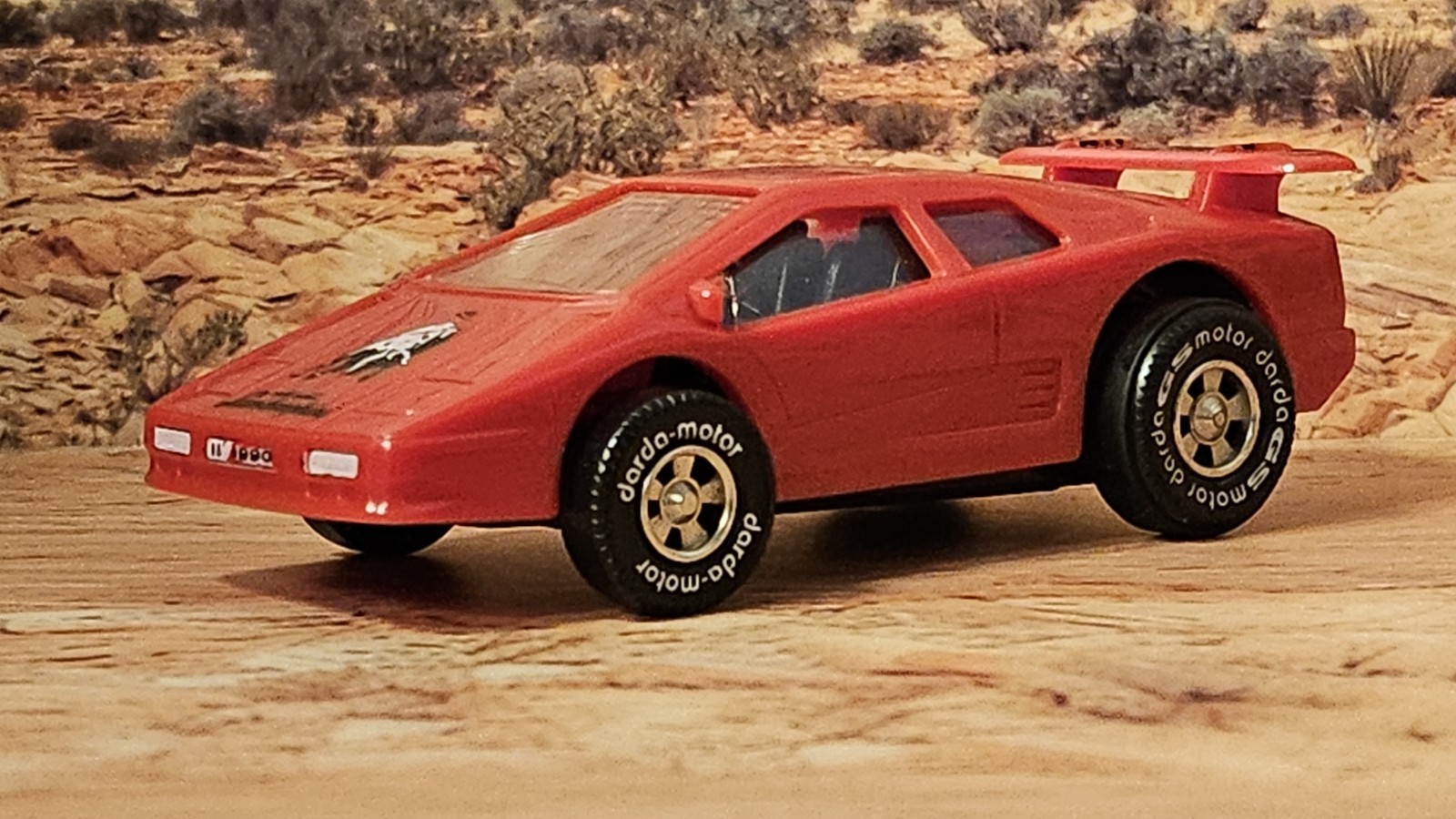 Vintage Darda Motor Red Lamborghini Diablo W Germany All Plastic Variant Works