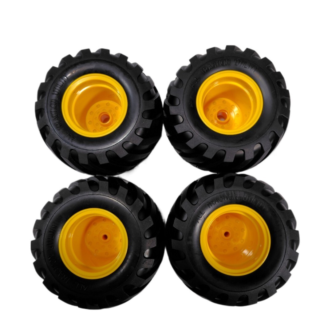 Tamiya 1/12 Lunch Box CW-01 Big Tires Wheels Set 115mm XB Take Off Unused