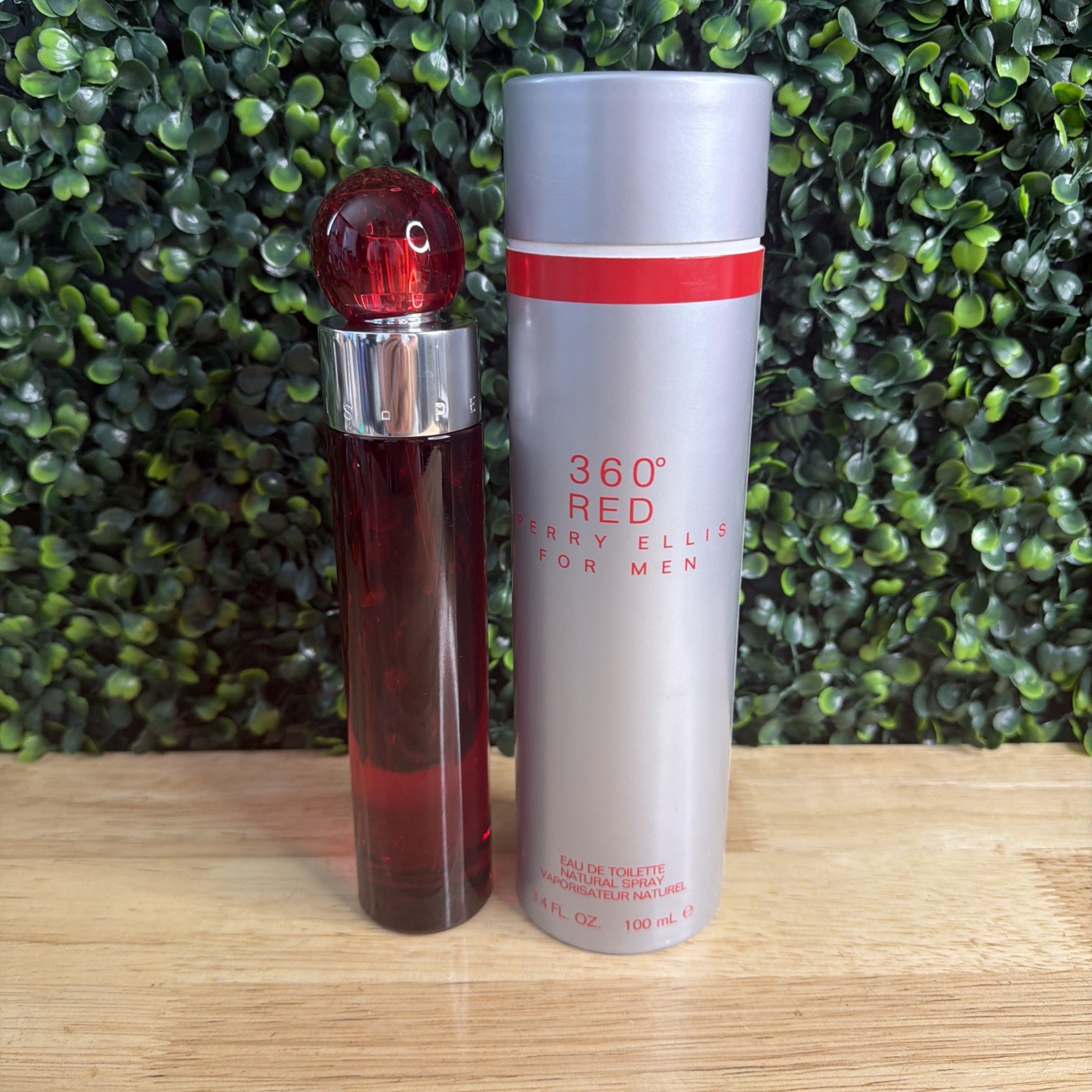360 Red For Men by Perry Ellis EDT Spray 3.4 Oz