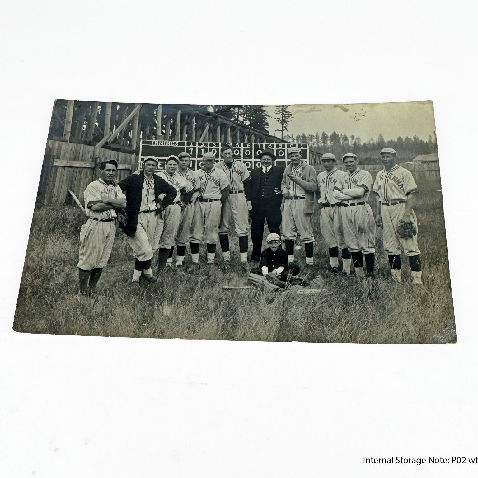 Vintage 1910s-20s Baseball Team Photo Postcard - EMMA Team Scoreboard Field Vintage 1910s-20s Baseball Team Photo Postcard - EMMA Team Scoreboard Field