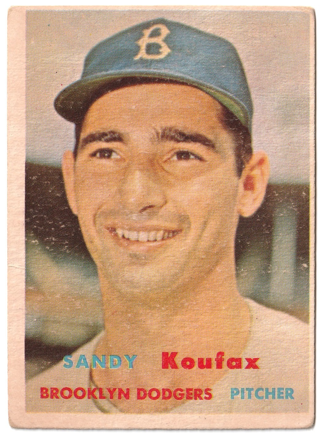 1957 Topps Sandy Koufax #302 Brooklyn Dodger HOF Scarce 4th Series SP 1957 Topps Sandy Koufax #302 Brooklyn Dodger HOF Scarce 4th Series SP