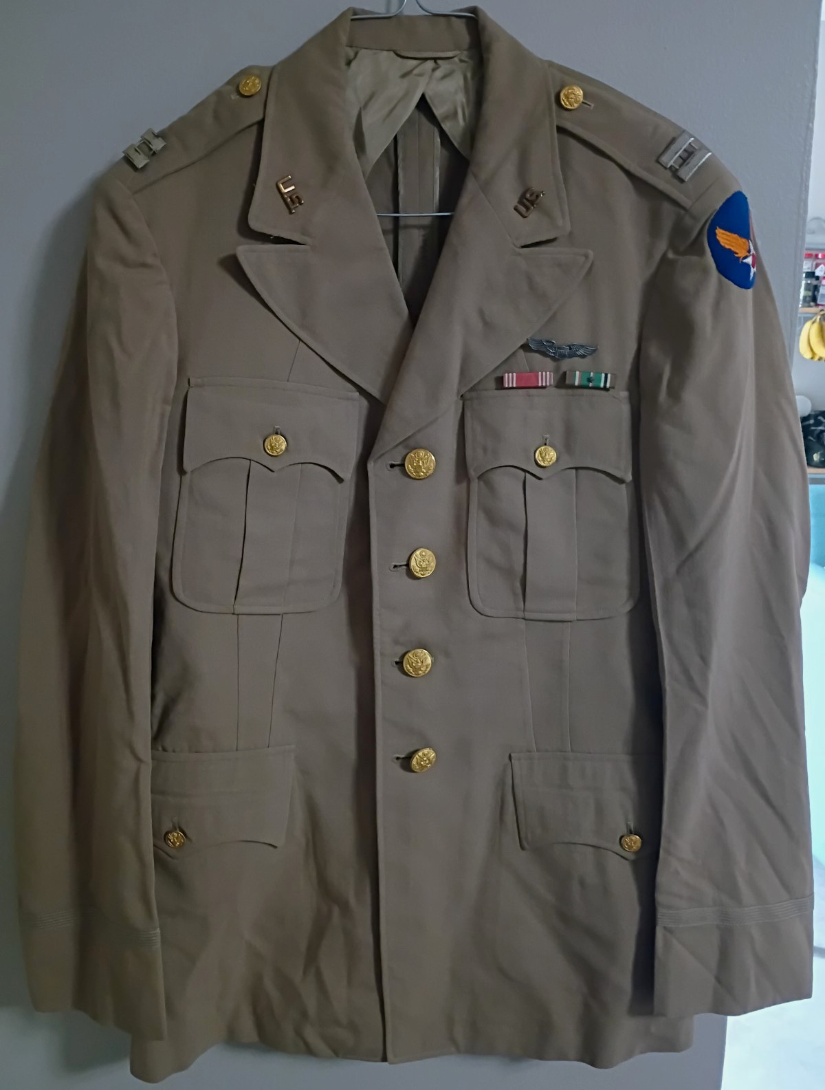 WWII US Army Named Pilot Uniform WWII US Army Named Pilot Uniform