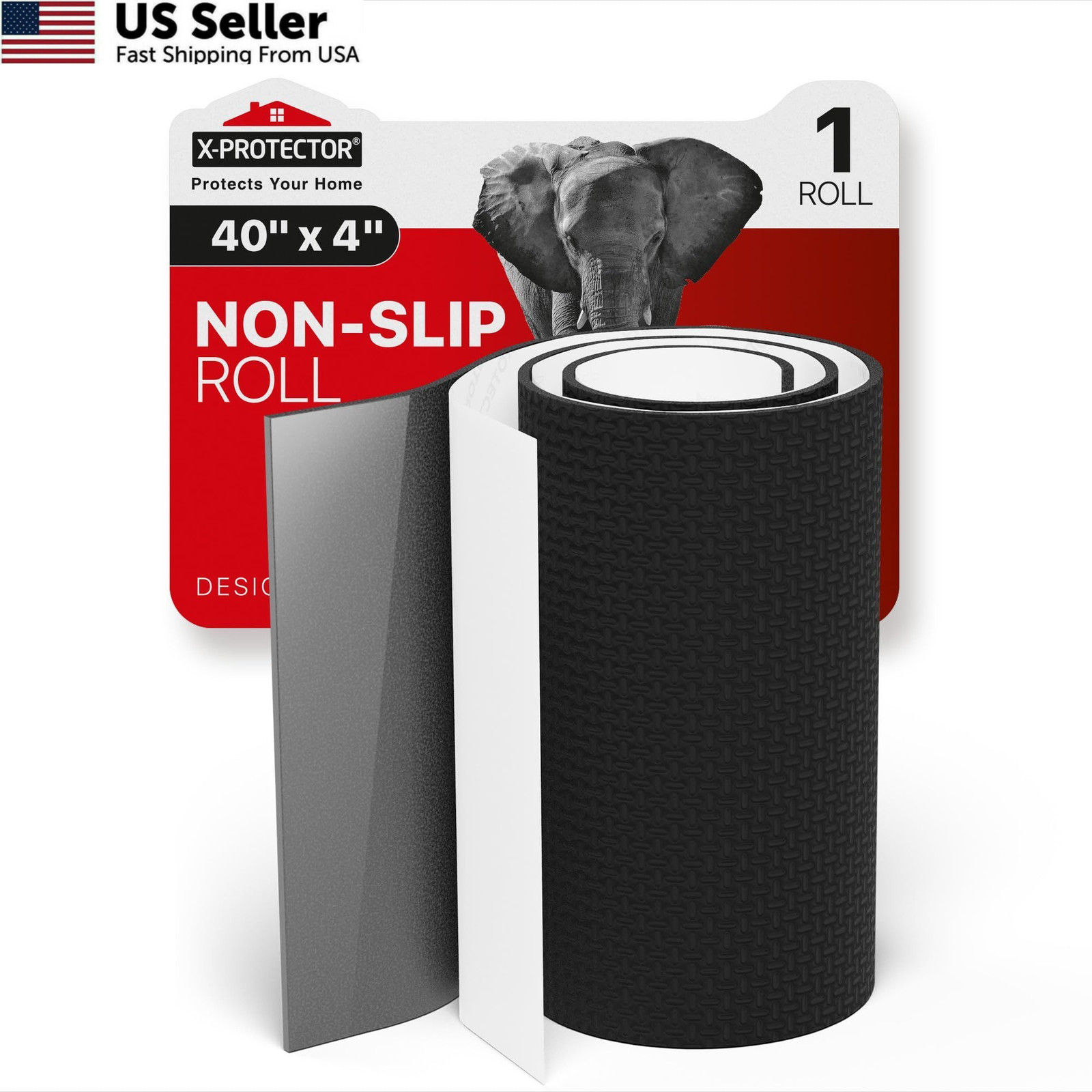 X-Protector Rubber Roll 40 x 4 inches 1 PC 40 x 4 inch (Black Rubber), Black X-Protector Rubber Roll 40 x 4 inches 1 PC 40 x 4 inch (Black Rubber), Black