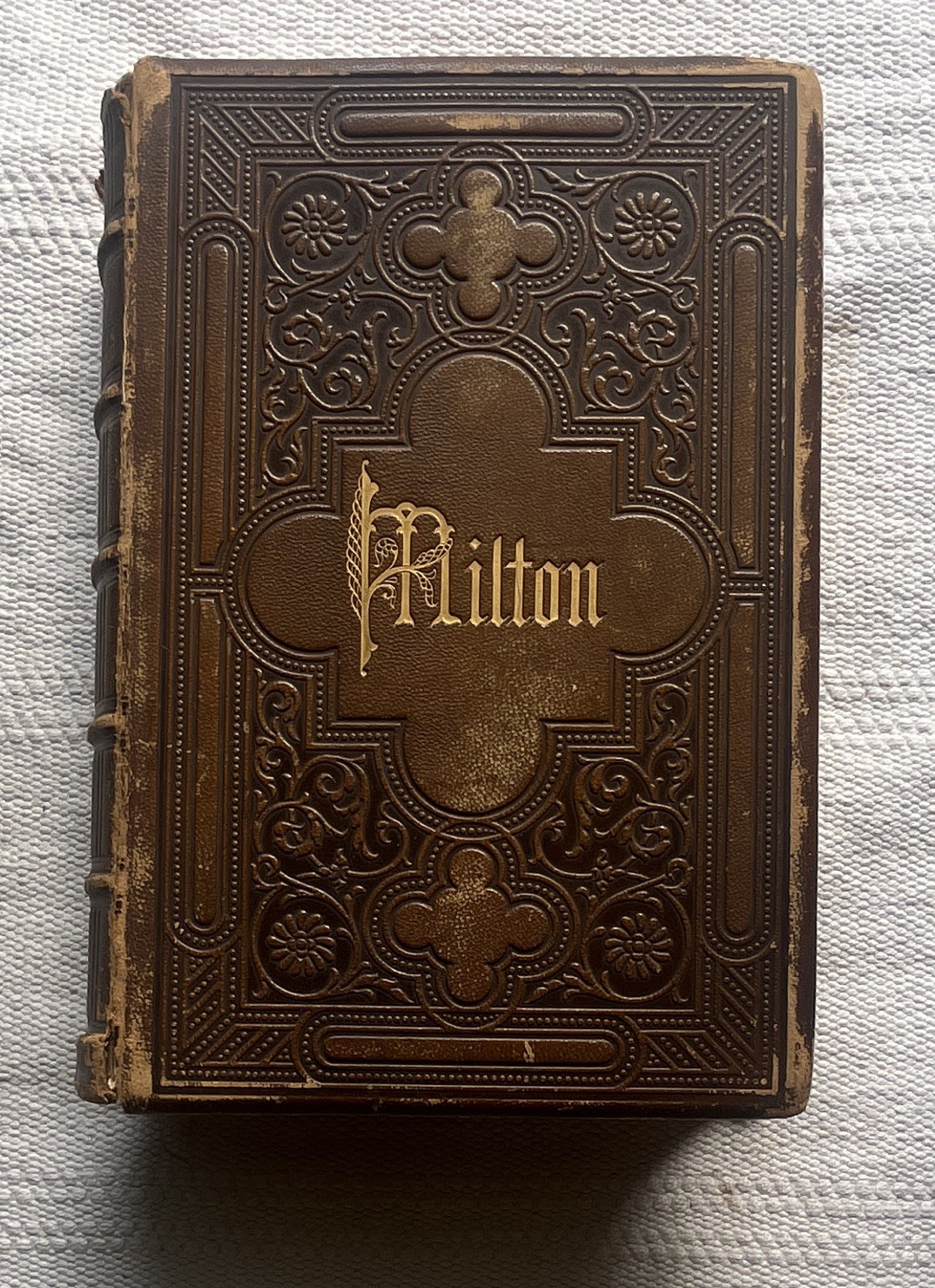 Milton’s Poetical Works Illustrated. 1855. Leather. Boston: Phillips Sampson Co Milton’s Poetical Works Illustrated. 1855. Leather. Boston: Phillips Sampson Co