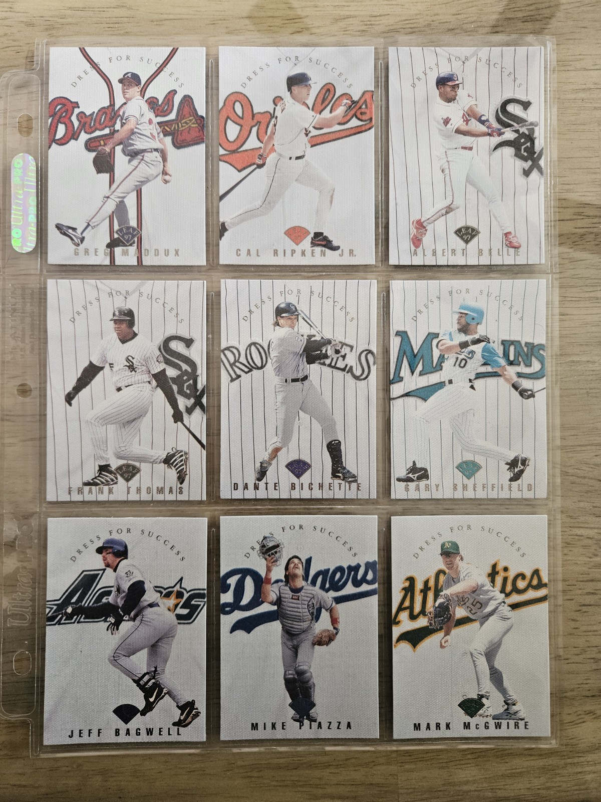1997 Donruss Leaf Dress for Success Complete Set #'d to 3500 Very Rare Griffey 1997 Donruss Leaf Dress for Success Complete Set #'d to 3500 Very Rare Griffey