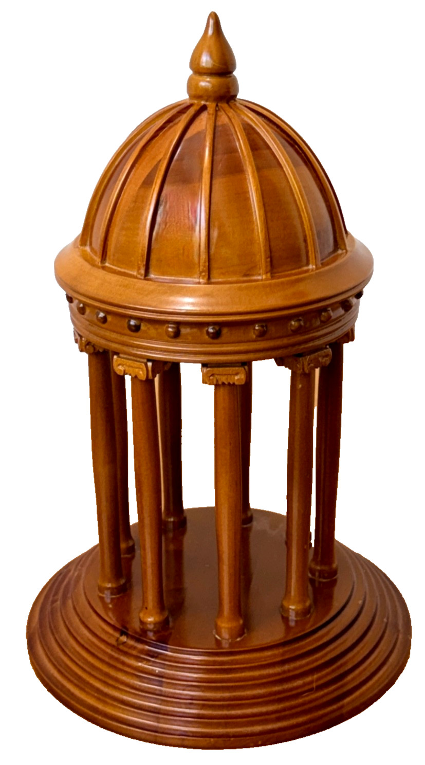 Italian Grand Tour Architectural Wood Dome Sculpture Model Neoclassical Vtg Rome