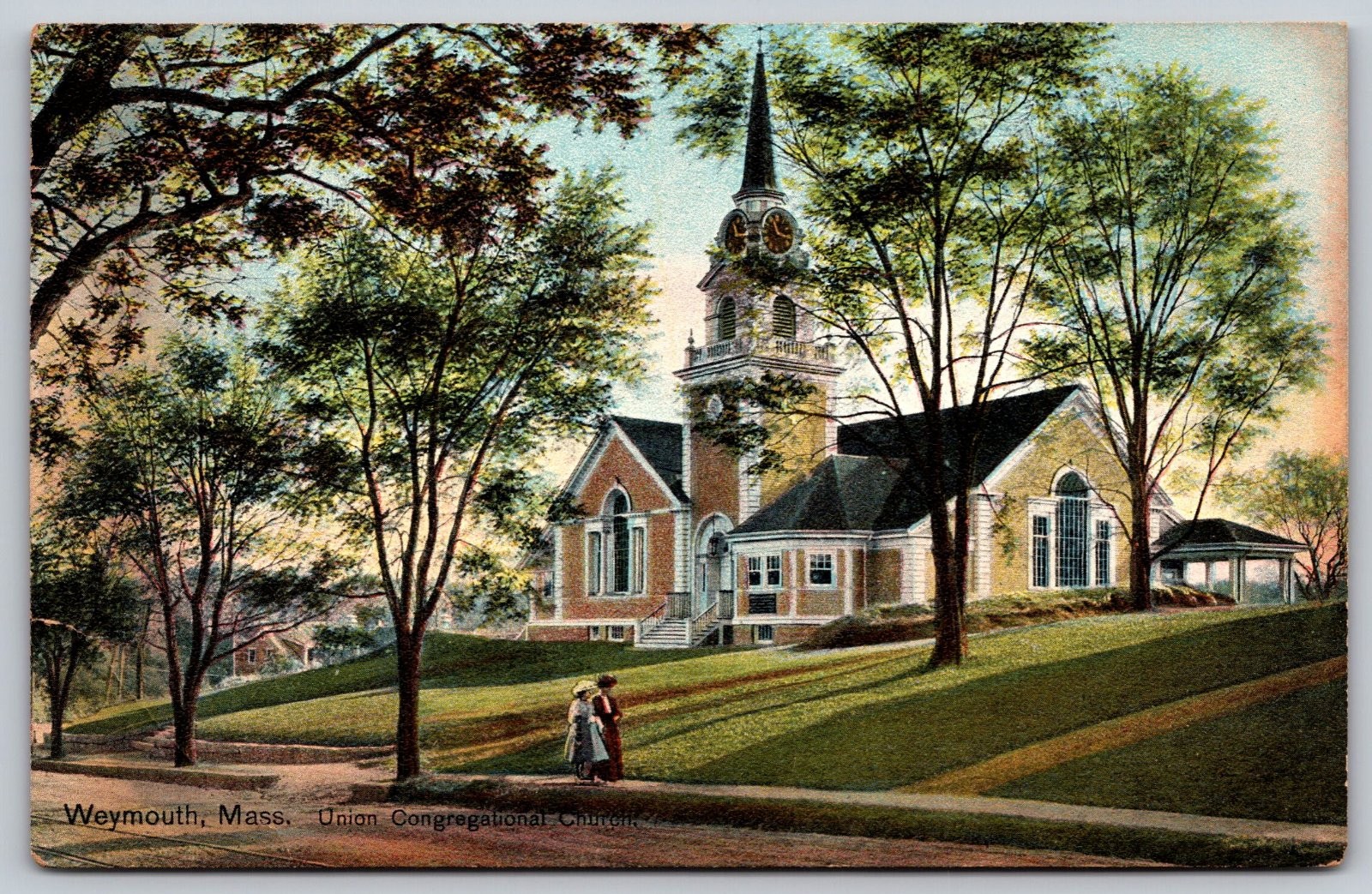 Weymouth Massachusetts Union Congregational Church Postcard PC306 Weymouth Massachusetts Union Congregational Church Postcard PC306