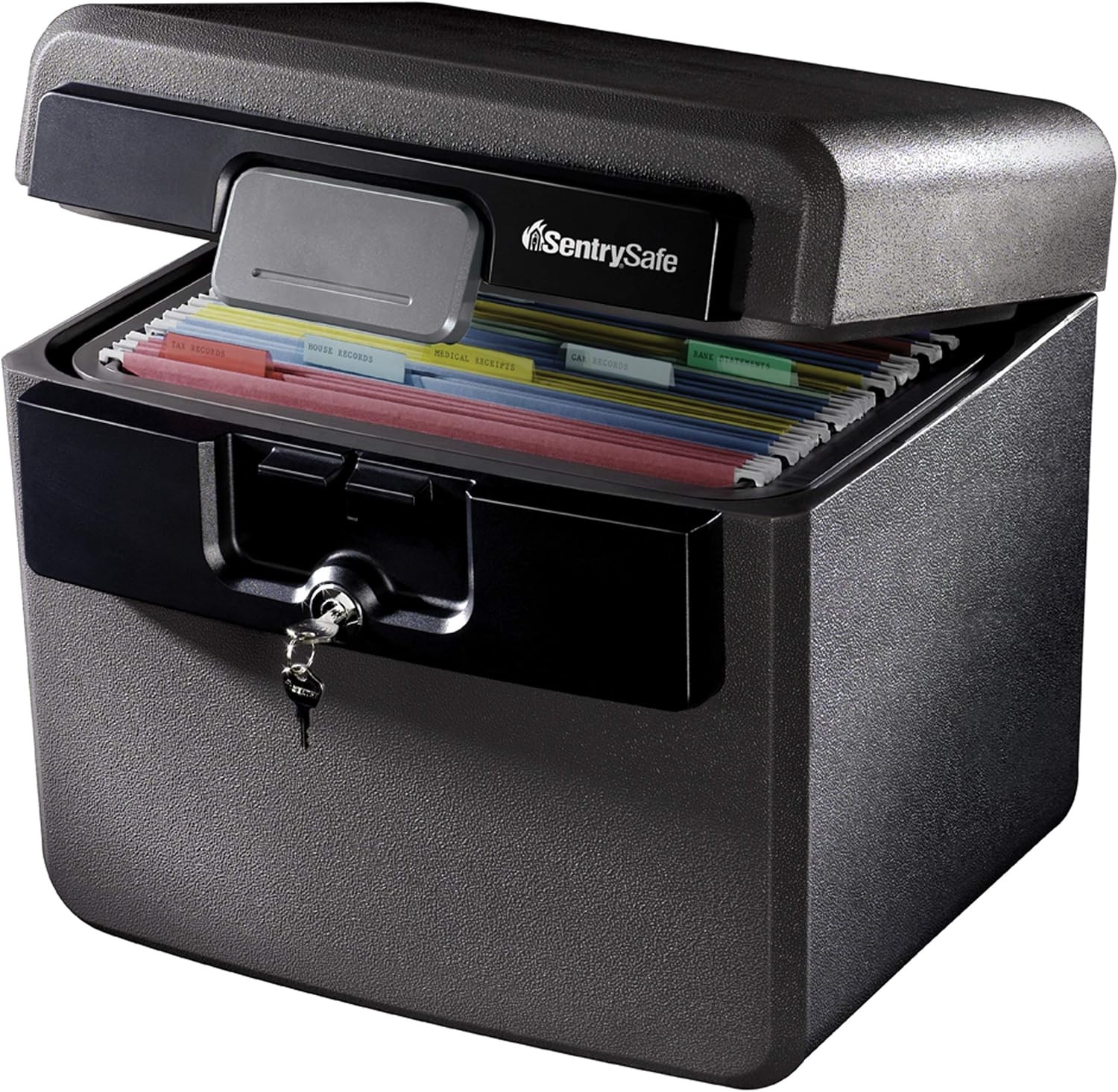 SentrySafe Black Fireproof and Waterproof Safe, File Folder and Document Box ... SentrySafe Black Fireproof and Waterproof Safe, File Folder and Document Box ...