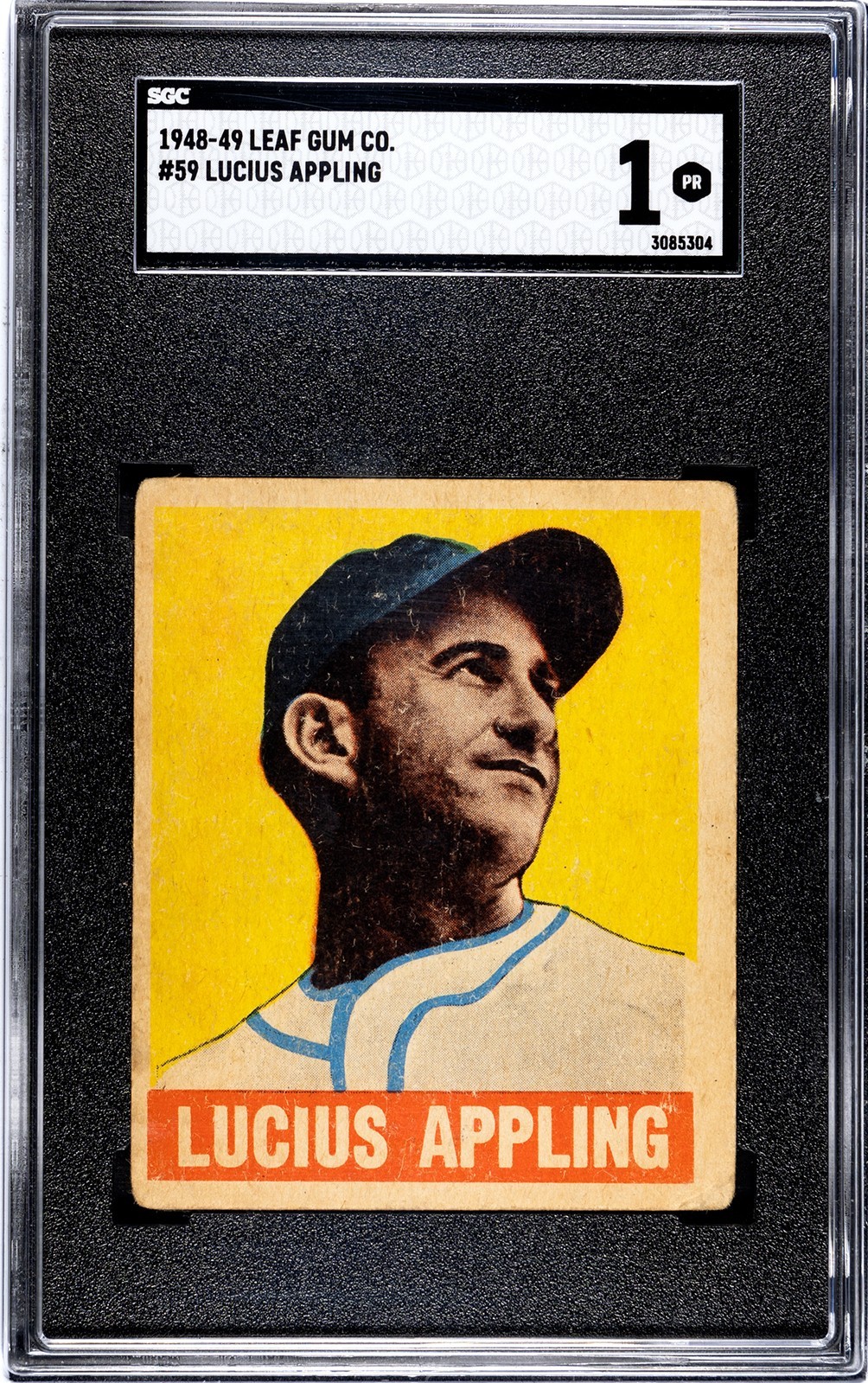 1948-49 Leaf Lucius Appling #59 SGC 1 1948-49 Leaf Lucius Appling #59 SGC 1