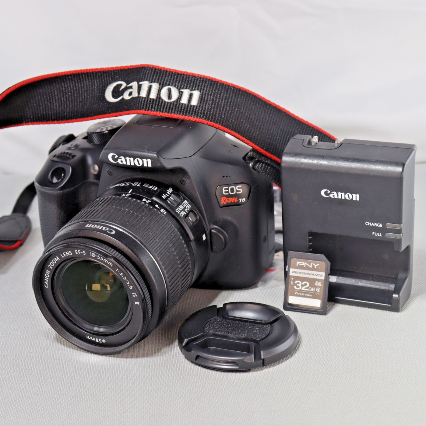 Canon EOS Rebel T6 18MP DSLR Camera Kit W 18-55mm Lens *VERY GOOD* SHUTTER 3,854 Canon EOS Rebel T6 18MP DSLR Camera Kit W 18-55mm Lens *VERY GOOD* SHUTTER 3,854