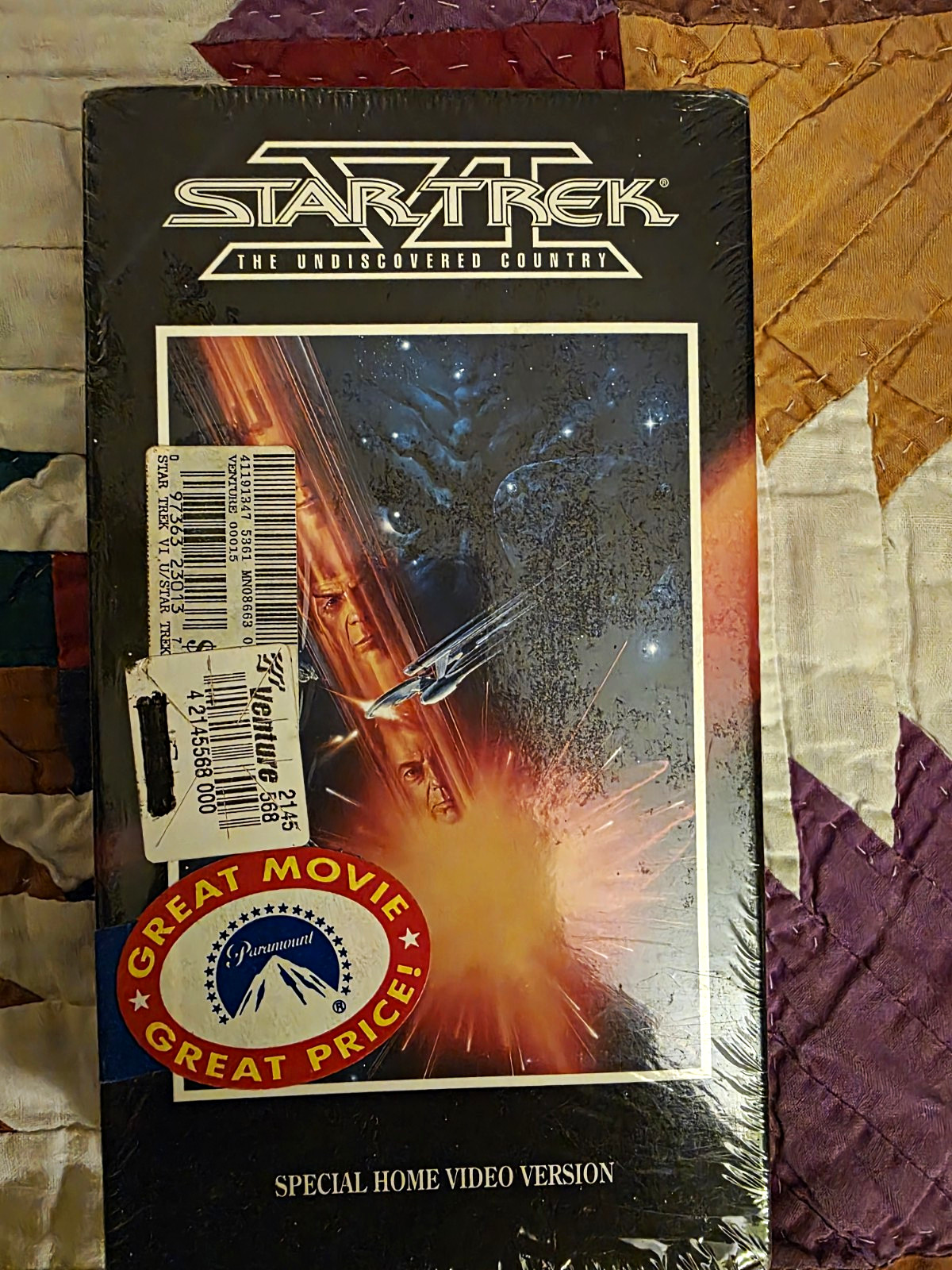 Paramount Star Trek VI: The Undiscovered Country VHS 1991 NTSC PG Special Ed Paramount Star Trek VI: The Undiscovered Country VHS 1991 NTSC PG Special Ed