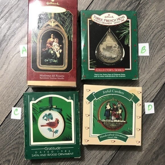 Vintage Hallmark Keepsake Ornament Lot 80's 90's Vintage Hallmark Keepsake Ornament Lot 80's 90's