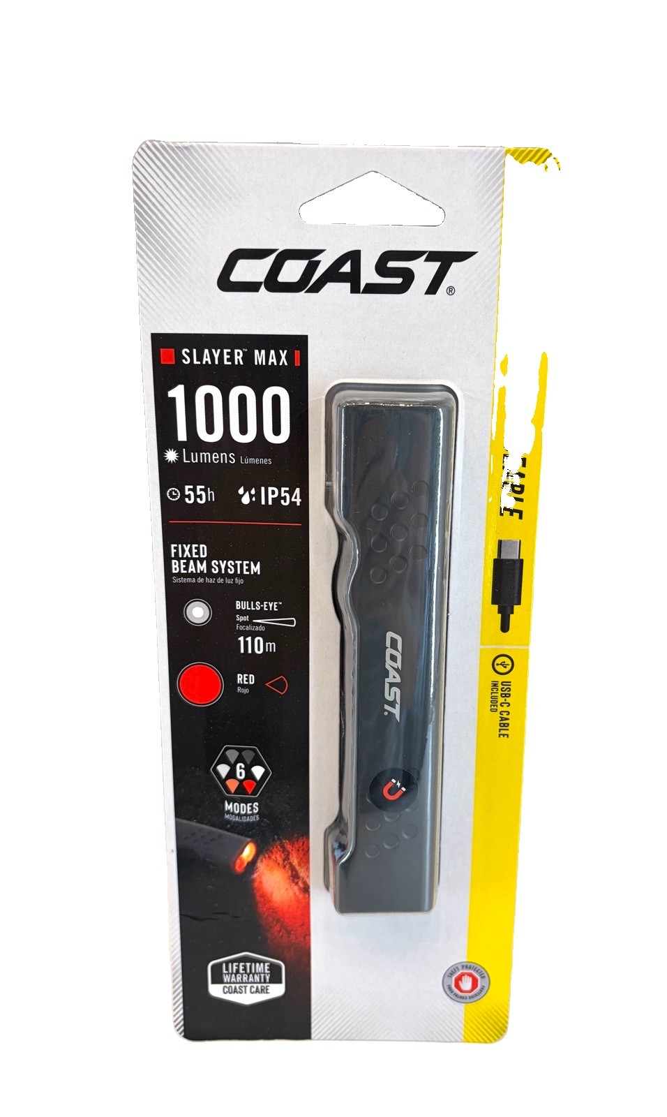 Coast Slayer Max 1000 Lumen Rechargeable LED Flashlight 6 Modes Model 31071 Coast Slayer Max 1000 Lumen Rechargeable LED Flashlight 6 Modes Model 31071