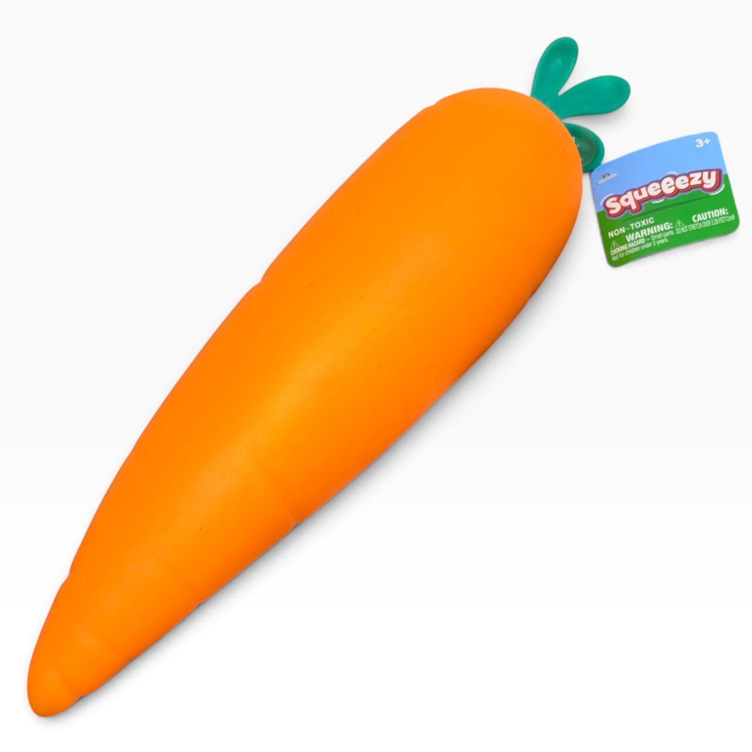 Sunny Days Squeeezy Giant Carrot Sensory Fidget Stress Toy Orange NWT SHIP NOW