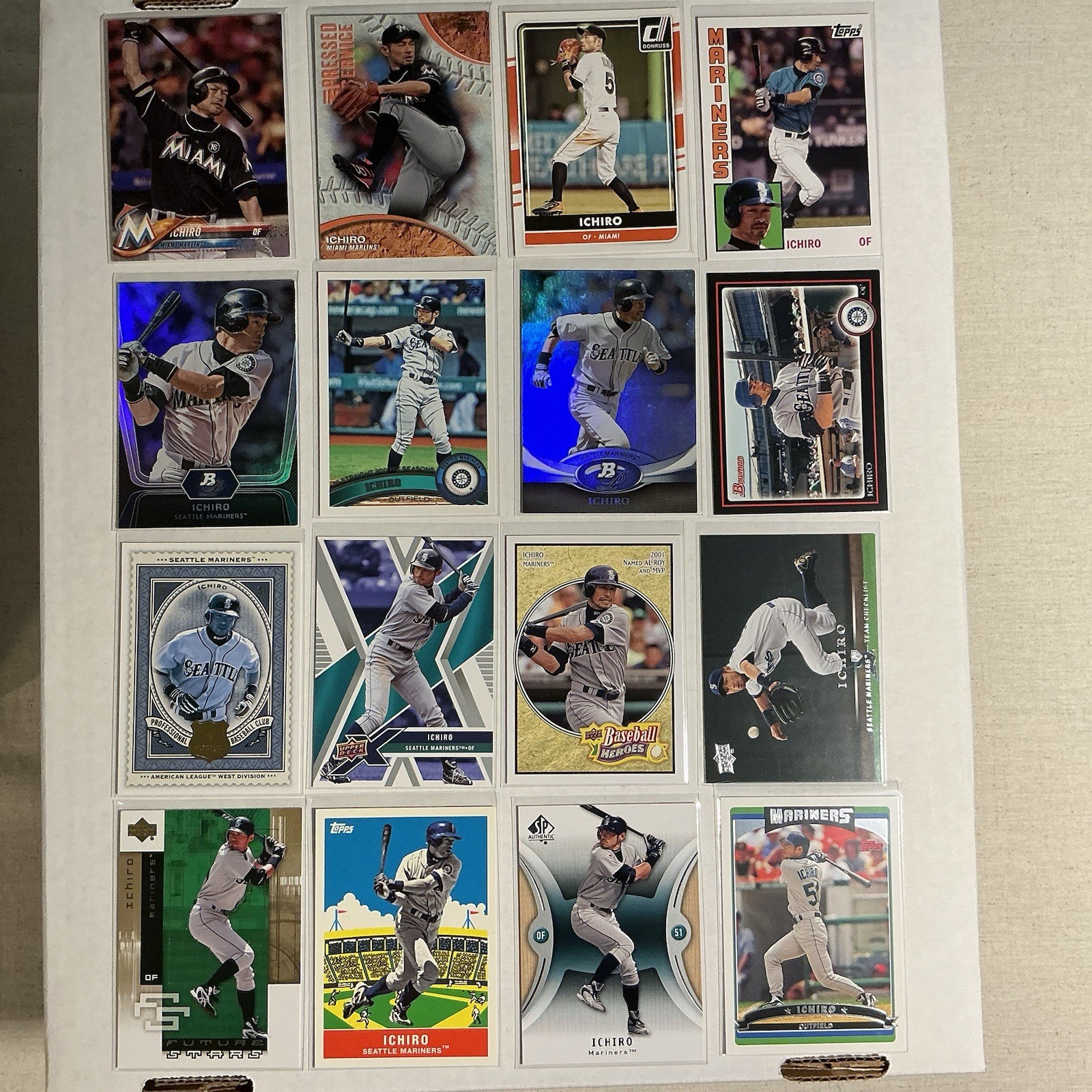 Huge Ichiro Lot (20) - 2003-2016 Inserts, Bowman Platinum