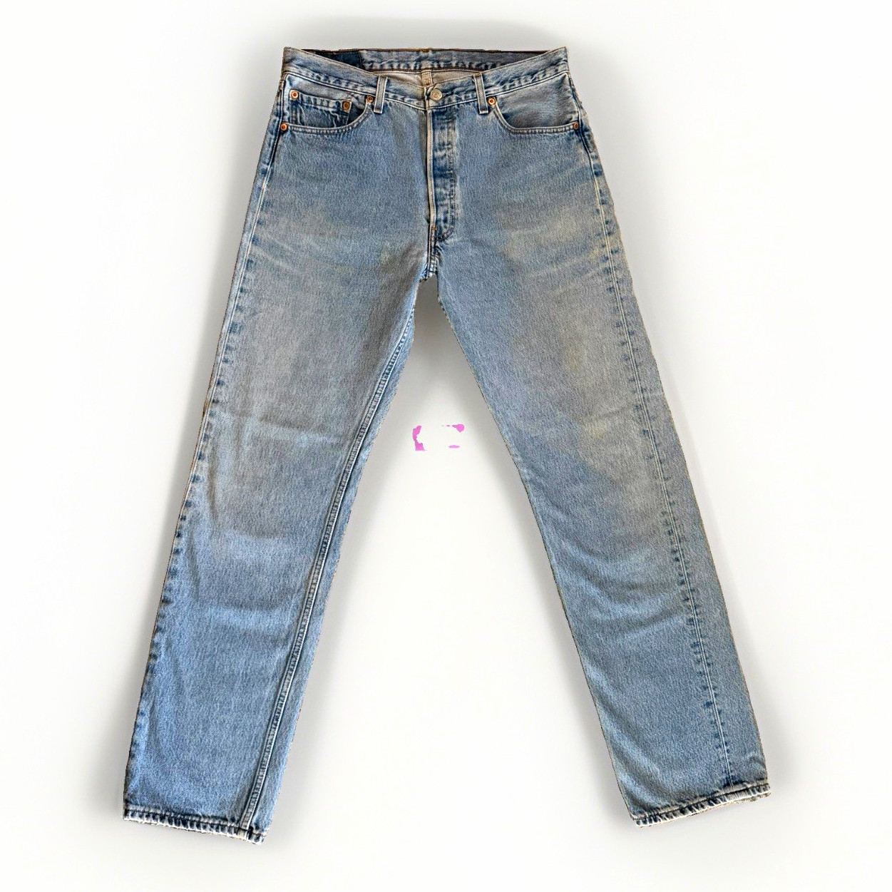 Vintage Levi’s 501 Jeans 34x34 (approx 33x33) Mexico 1999 Light Wash 90s Grunge