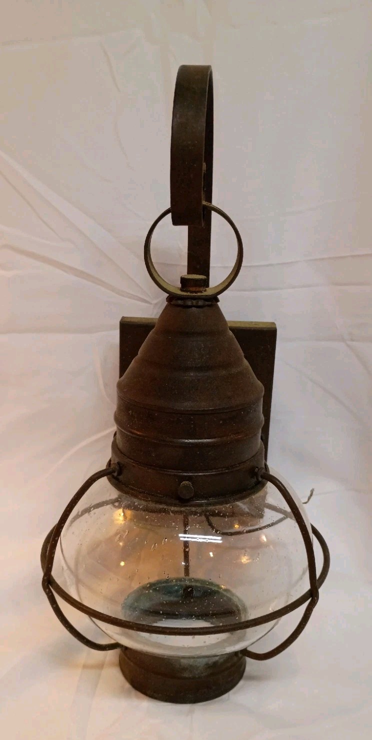 Vtg Hinkley Cape Cod 1-Light 18-in H Sienna Bronze Outdoor Wall Light Vtg Hinkley Cape Cod 1-Light 18-in H Sienna Bronze Outdoor Wall Light