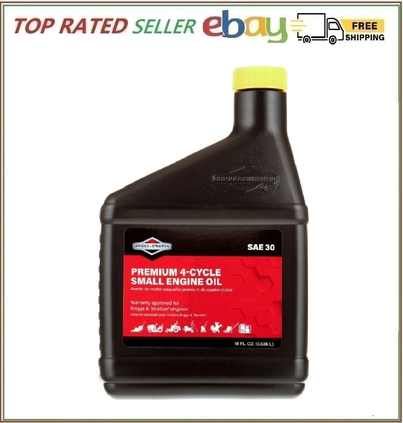 Briggs & Stratton 100005 SAE 30W 4-Cycle Engine Oil, 18 oz. Bottle Briggs & Stratton 100005 SAE 30W 4-Cycle Engine Oil, 18 oz. Bottle