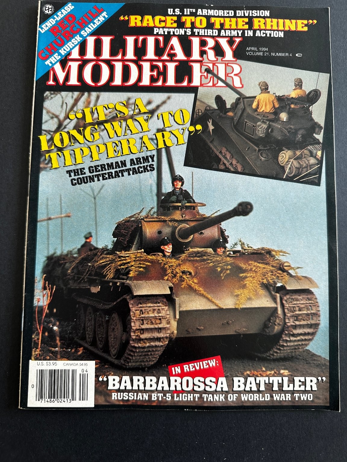 Military Modeler Magazine April 1984 German Army Counterattacks Tanks