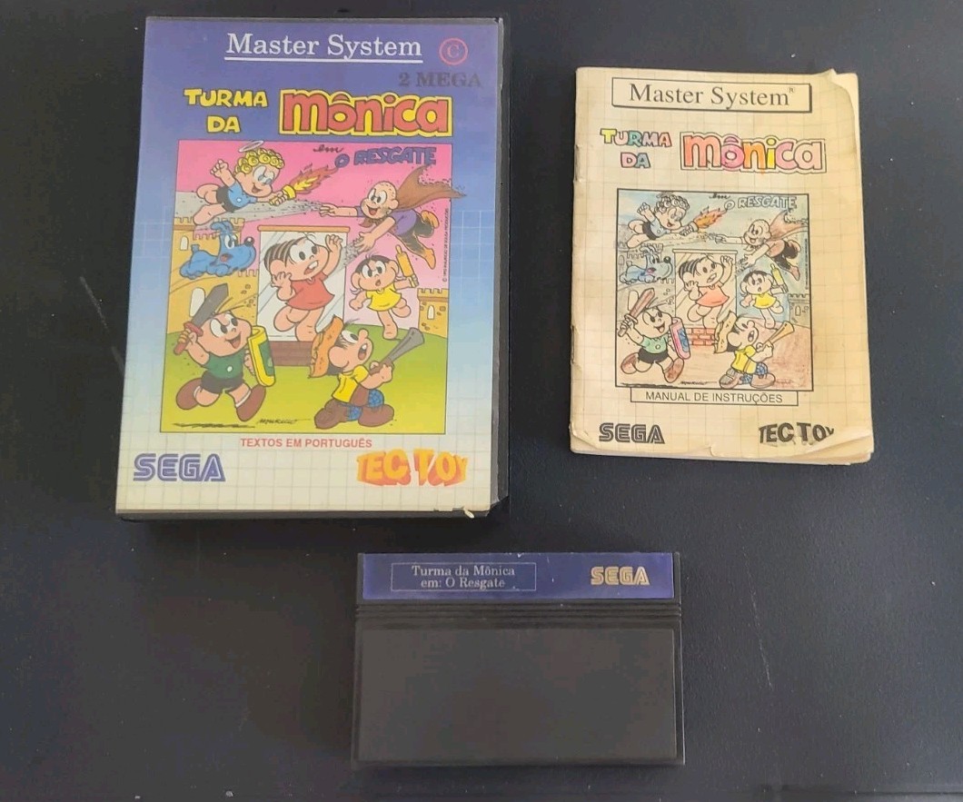 Sega Master System Monica O Resgate do Dragão Tec Toy Brazil Rare