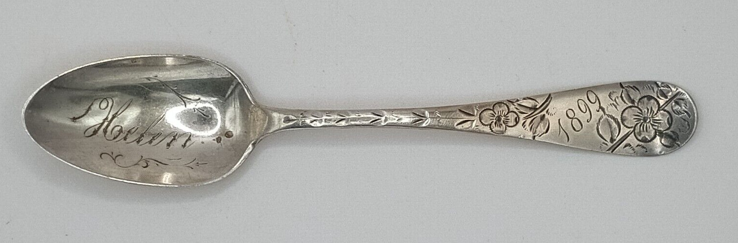 ANTQ Number 43 by Towle Sterling Silver Coffee Spoon engraved \ ANTQ Number 43 by Towle Sterling Silver Coffee Spoon engraved \