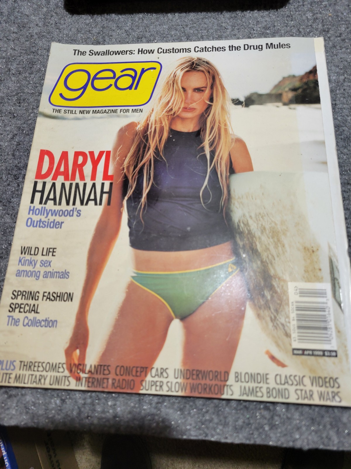 Vintage Gear Magazine Daryl Hannah Cover March/April 1999 Great Condition