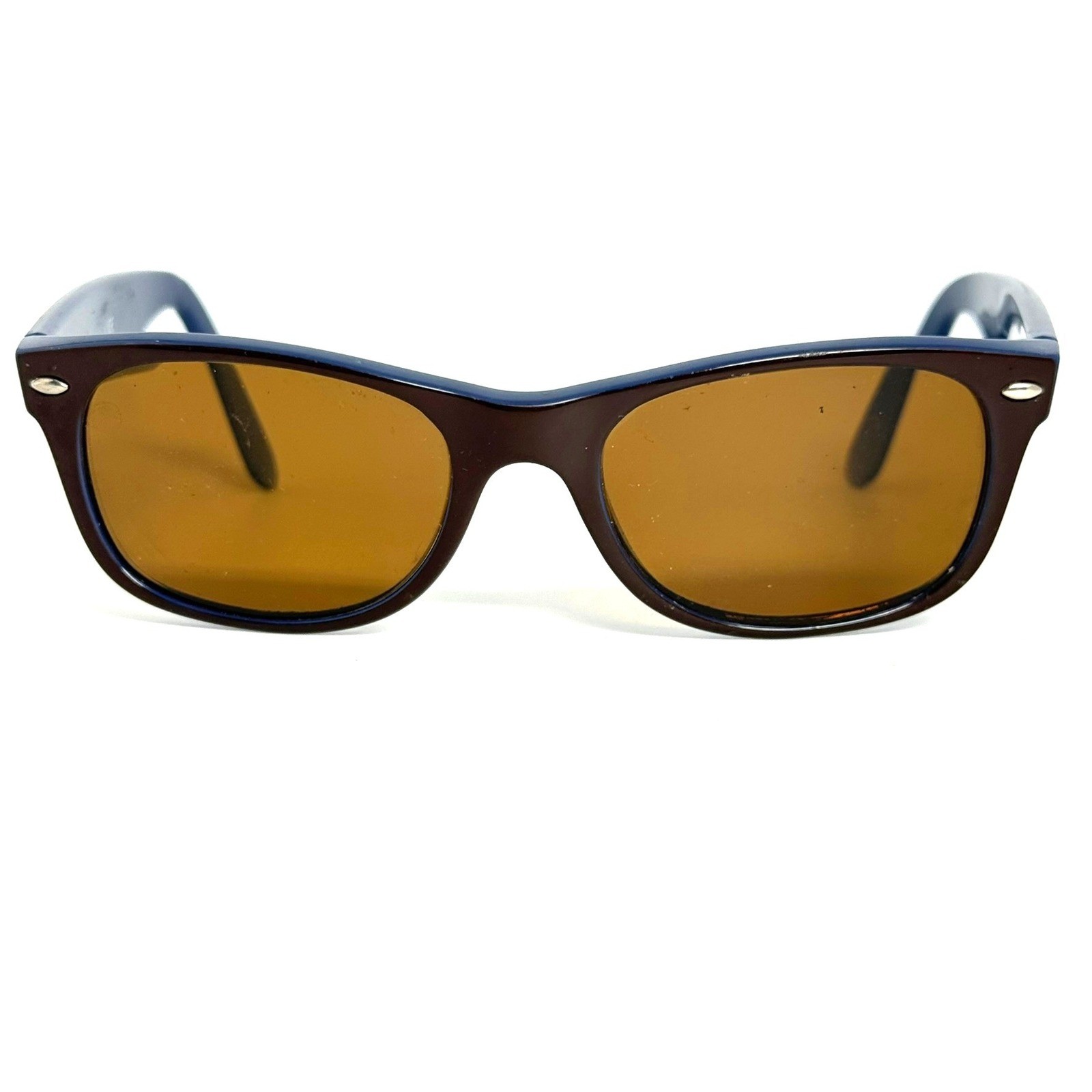 Ray-Ban RB 2132 New Wayfarer Sunglasses Blue Brown 874/51 52mm Italy