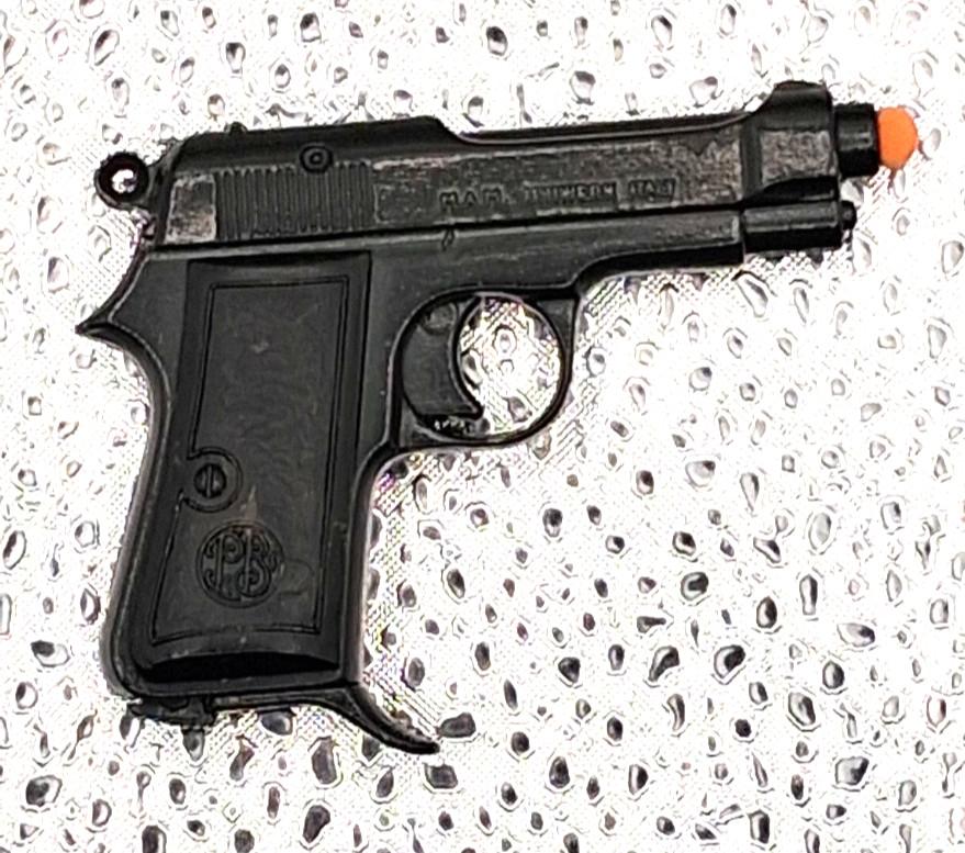Vintage MAM Uniwerk Italy Beretta Mod 34 Miniature Toy Cap Gun 2.75\