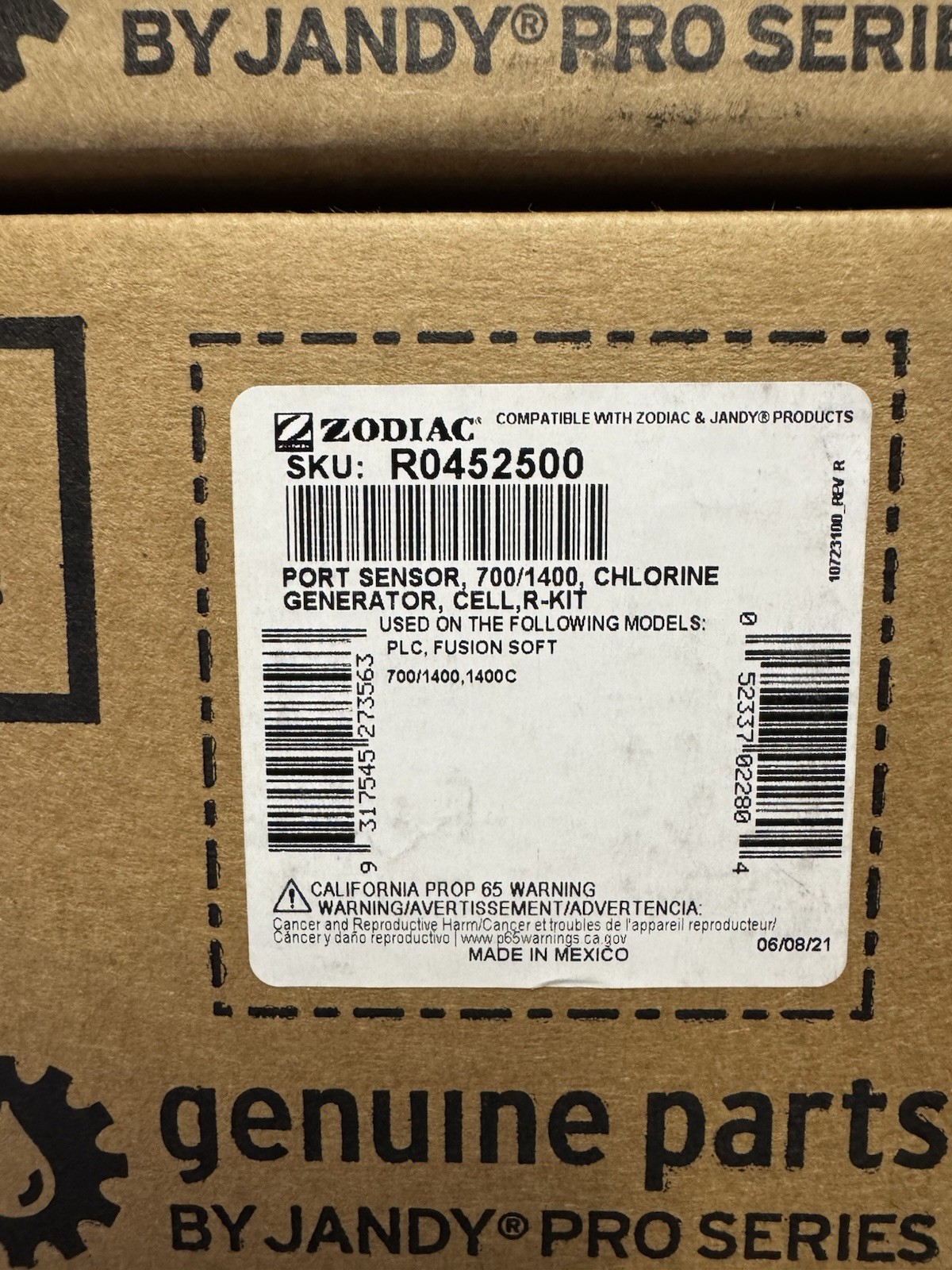 New Jandy R0452500 Port Sensor 700/1400 R-kit.Kit w O-Ring. Genuine OEM New Jandy R0452500 Port Sensor 700/1400 R-kit.Kit w O-Ring. Genuine OEM
