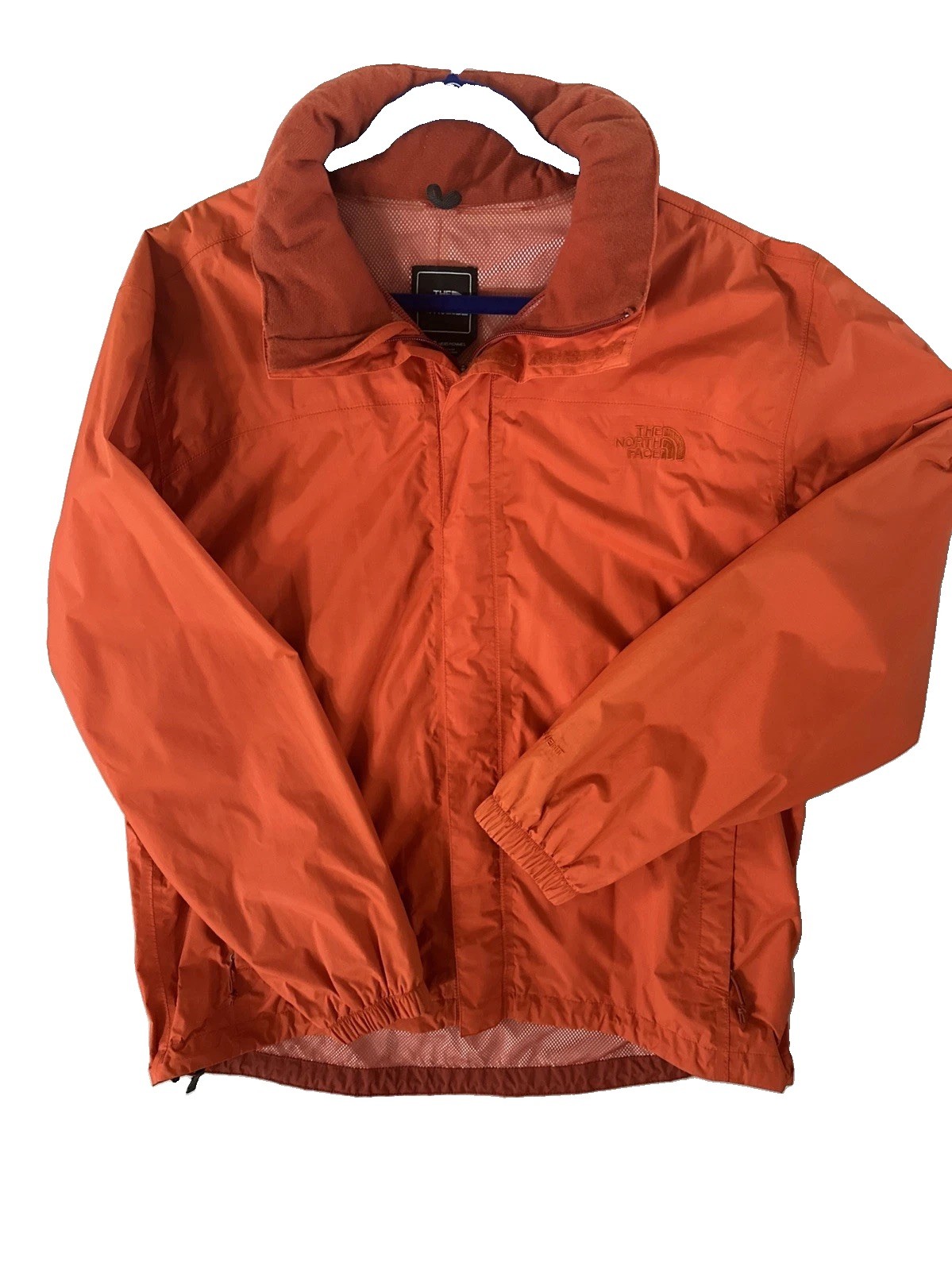 The North Face Jacket Mens L Orange HyVent Hooded Windbreaker Lightweight The North Face Jacket Mens L Orange HyVent Hooded Windbreaker Lightweight