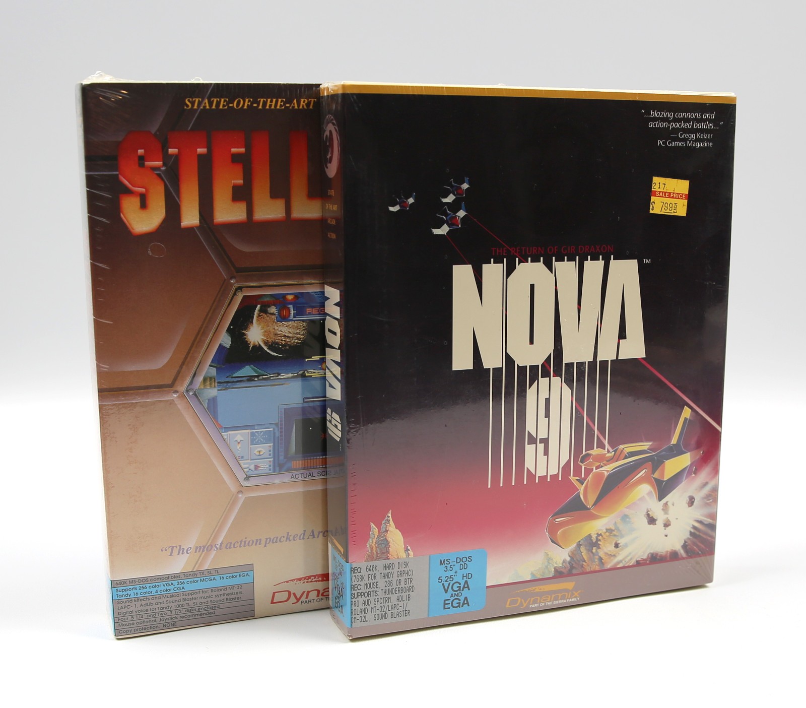 1990 Stellar 7 & Nova 9 Dual Pack Floppy Bundle Sierra NEW Sealed