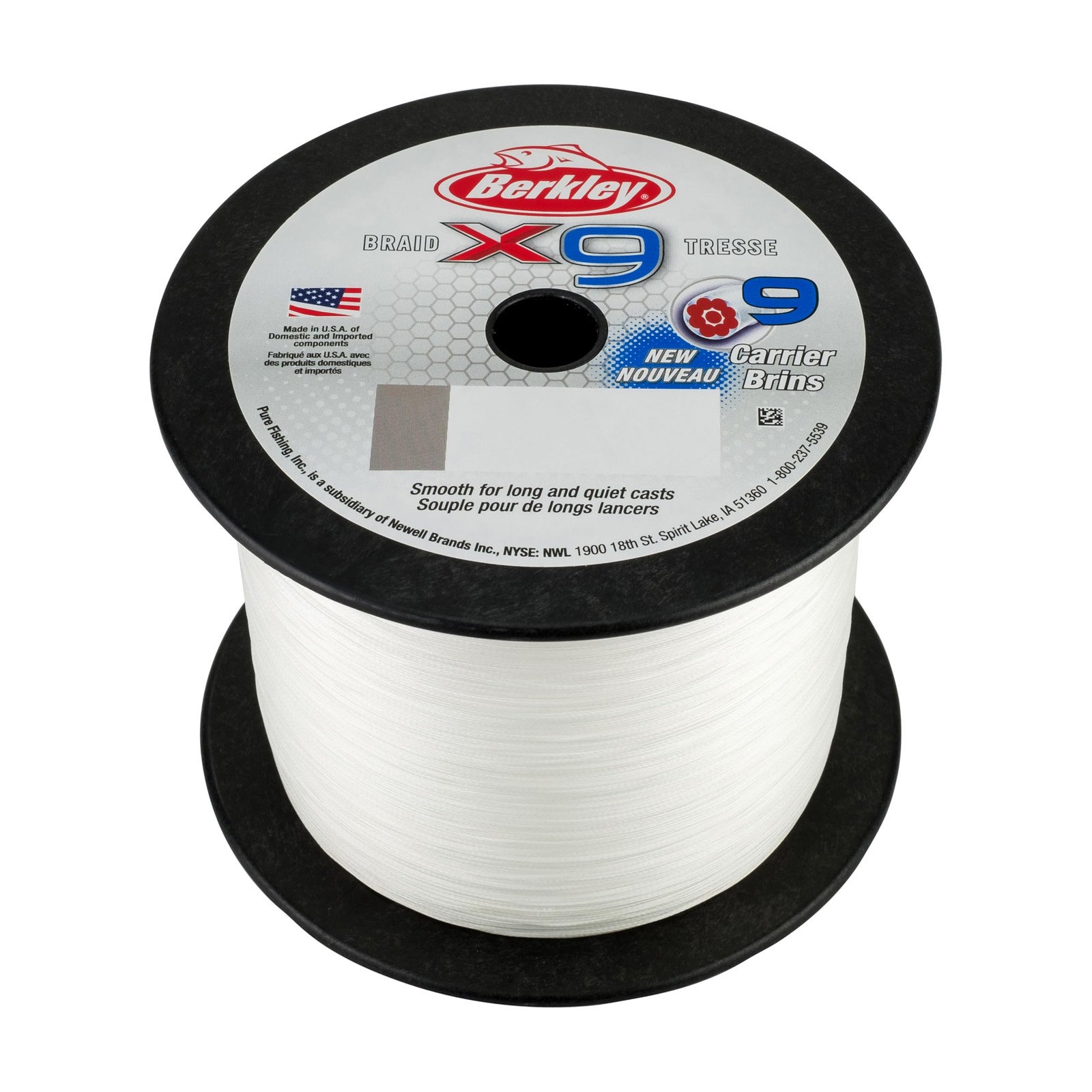 Berkley X9 Crystal Braided Fishing Line 2188Yd High Strength Pe Fibers Berkley X9 Crystal Braided Fishing Line 2188Yd High Strength Pe Fibers