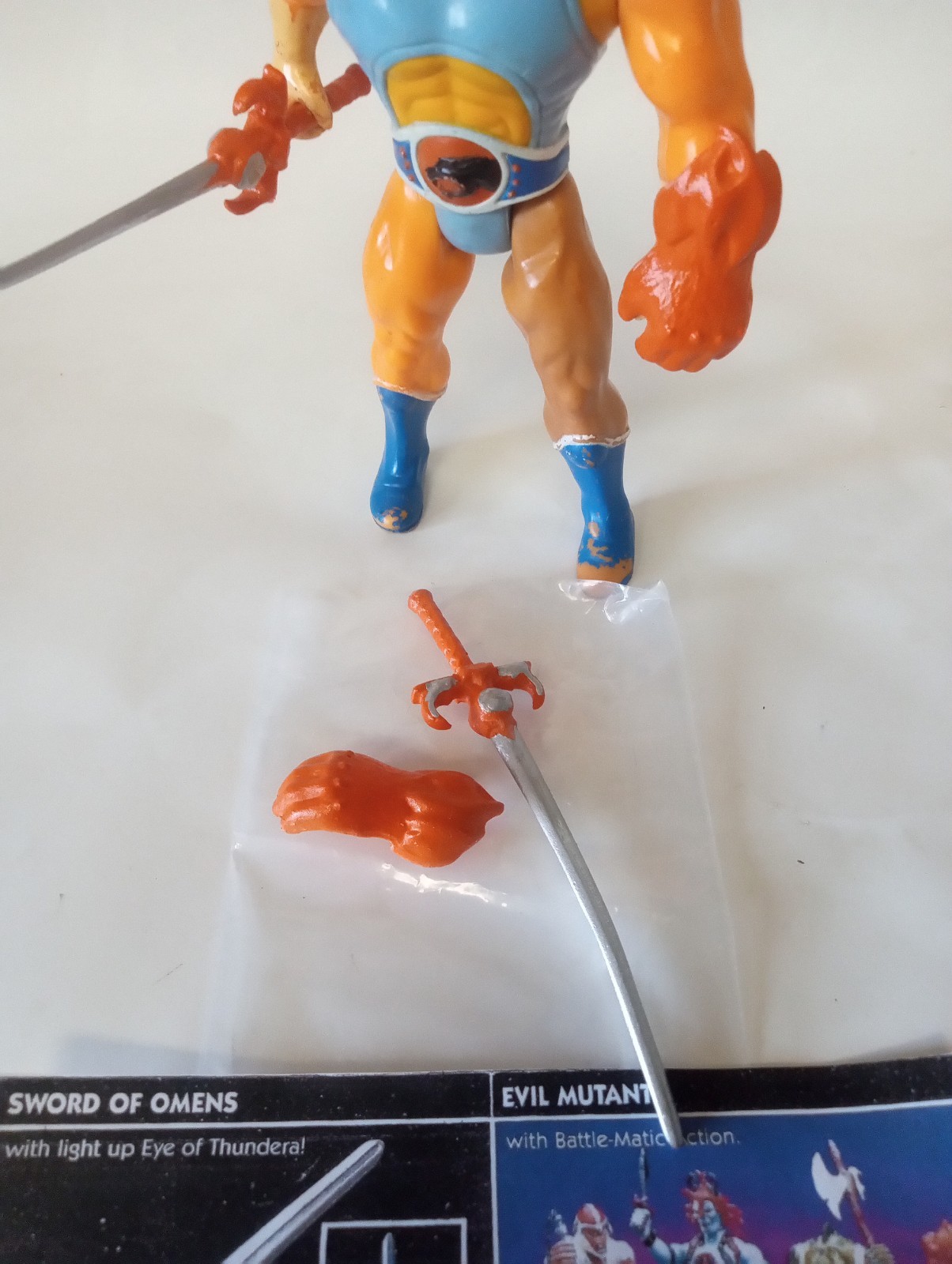 1985 Remake Thunder cats Lion-O/Orange Accessories Sword/Claw ⭐Read