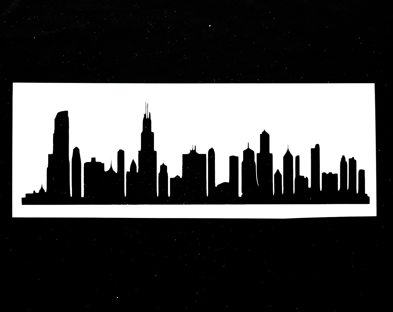Chicago Skyline Reusable Stencil