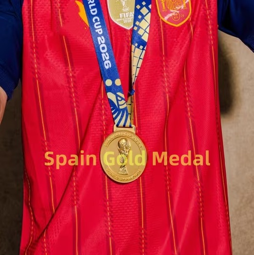 Gold Silver Bronze Medal World Cup 2026 Champions Winner Spain England Medals US