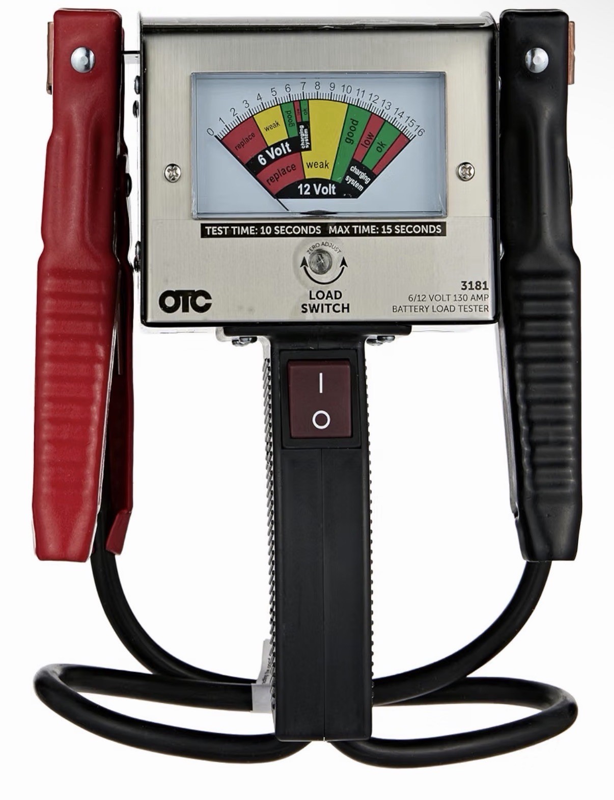 OTC 3181 130 Amp Heavy-Duty Battery Load Tester - 6V and 12V Compatible