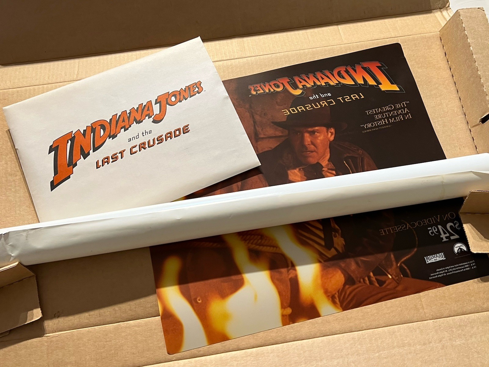 Indiana Jones and the Last Crusade Video Store Press Kit Indiana Jones and the Last Crusade Video Store Press Kit